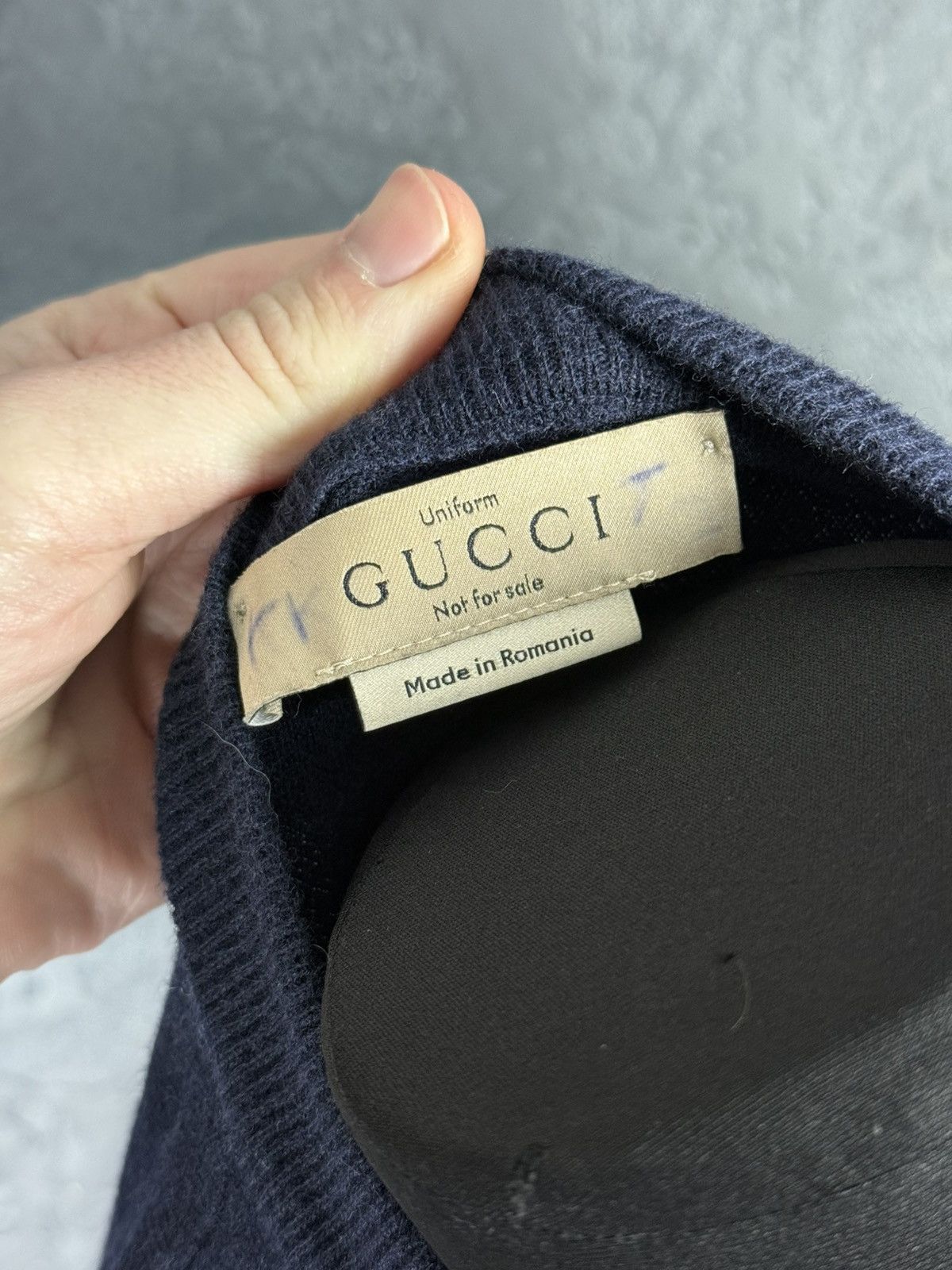 Gucci Gucci Wool Shirt Uniform Woman Navy Blue Blouse Size M / US 6-8 / IT 42-44 - 6 Thumbnail