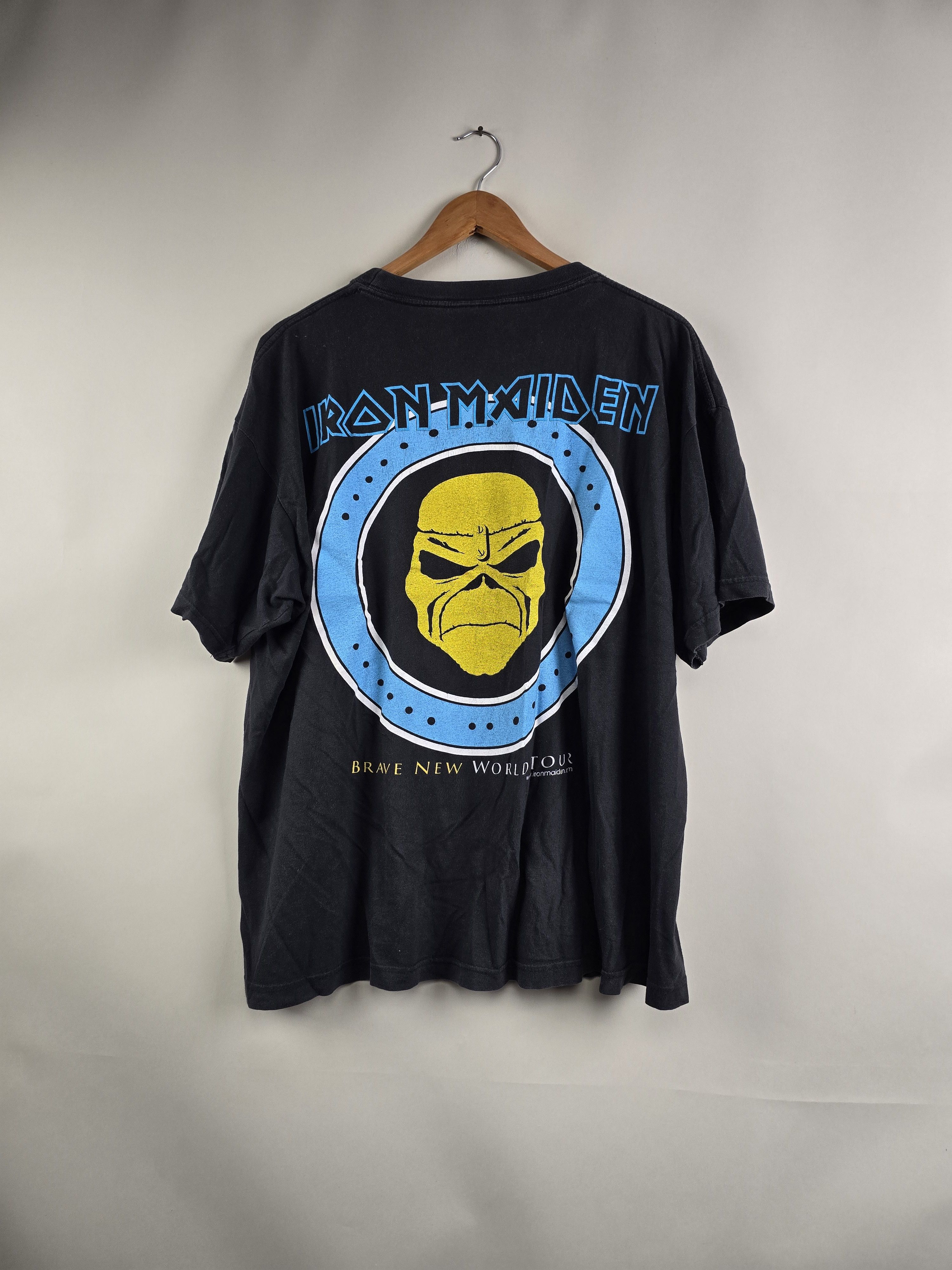 Band Tees × Iron Maiden × Vintage 2000 Iron Maiden Brave New World XL 24" 28" Size US XL / EU 56 / 4 - 5 Thumbnail