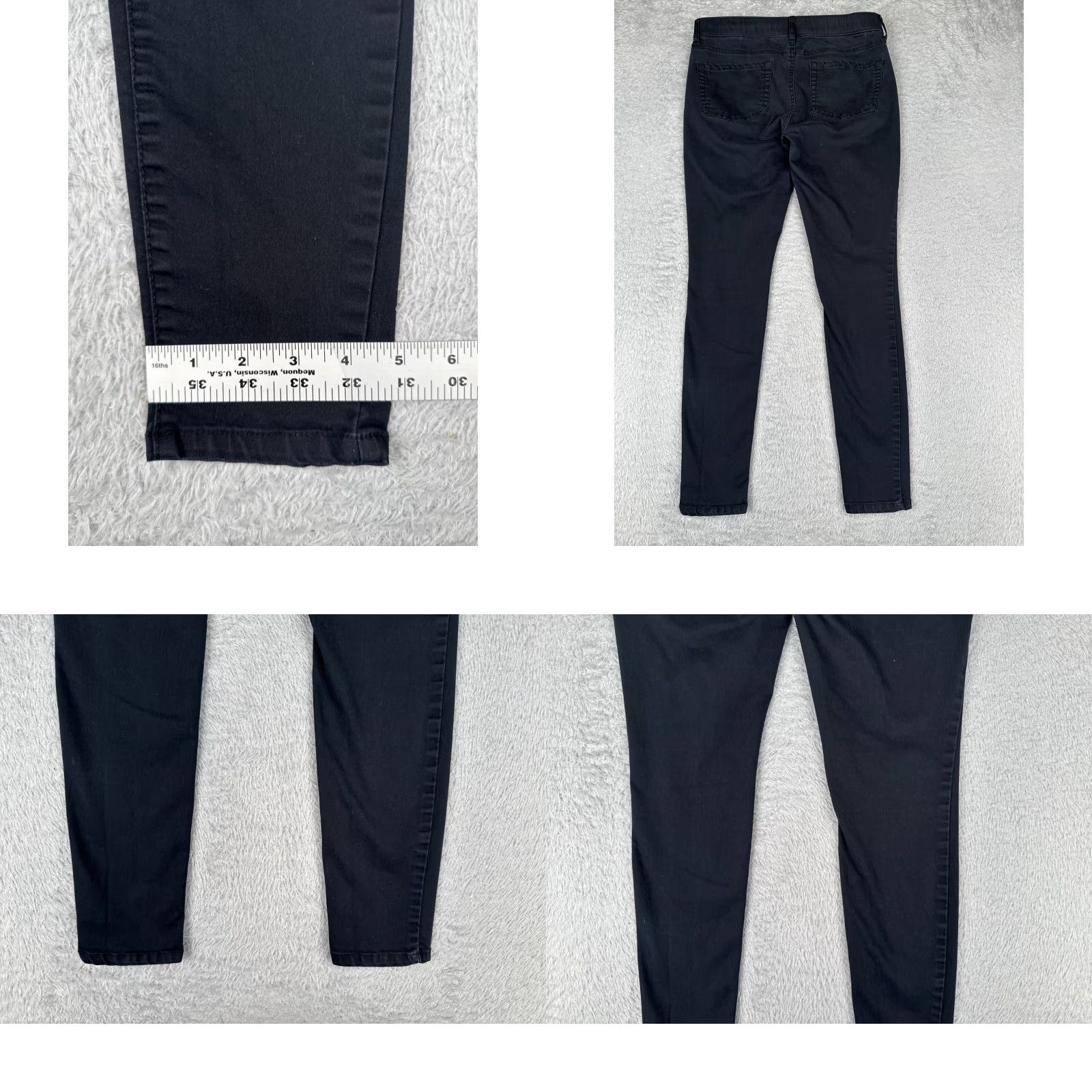 Vintage SO Jeans Womens Black Denim Skinny Pull-on 34x28 Regular Mid Rise 5-Pocket Embroidered Cotton Blend Jeans Men’s? Size 36" / US 14 / IT 50 - 9 Thumbnail
