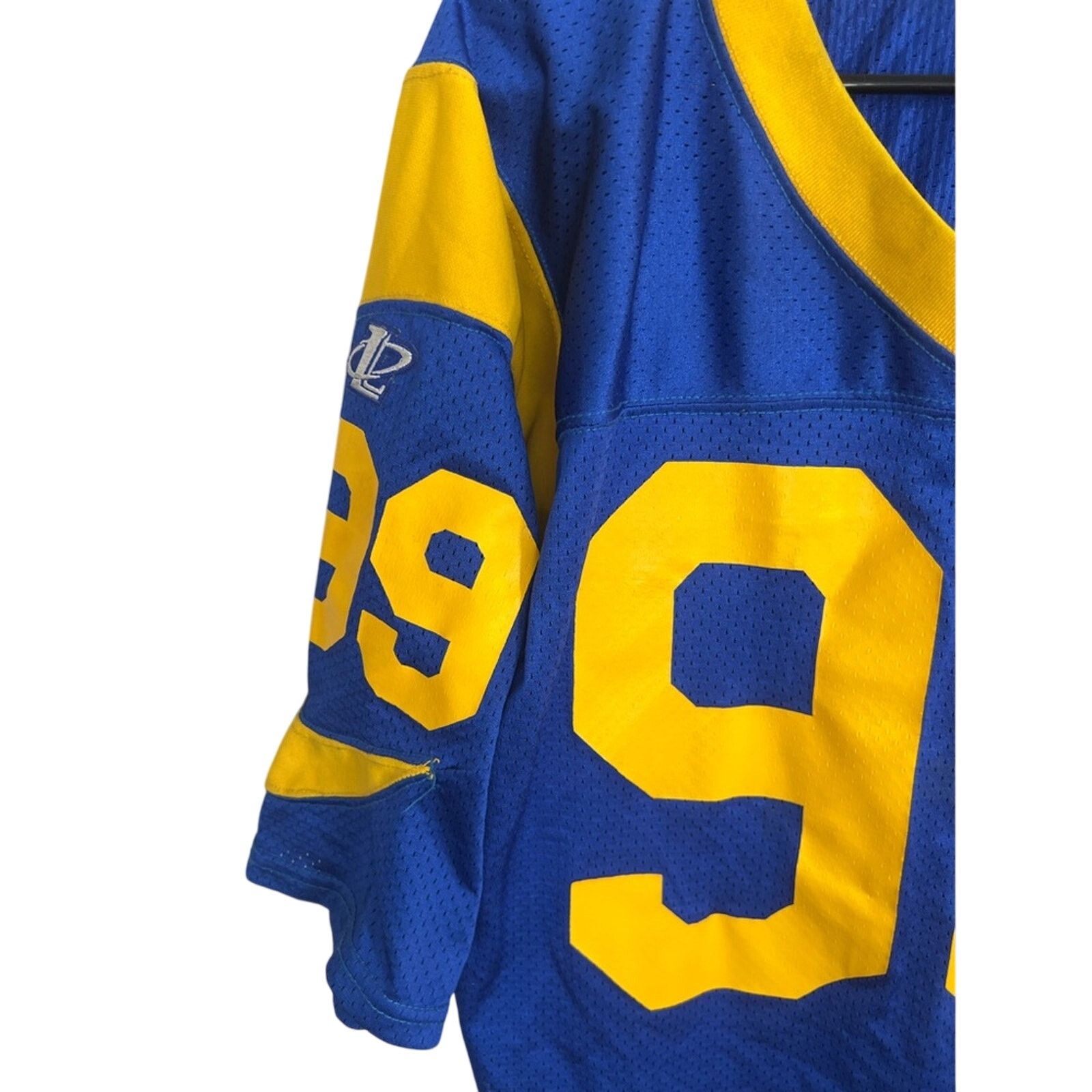Logo Athletic 1998 Ray Agnew #99 Rams Game Worn Jersey w/ Autograph RARE Size US XXL / EU 58 / 5 - 6 Thumbnail
