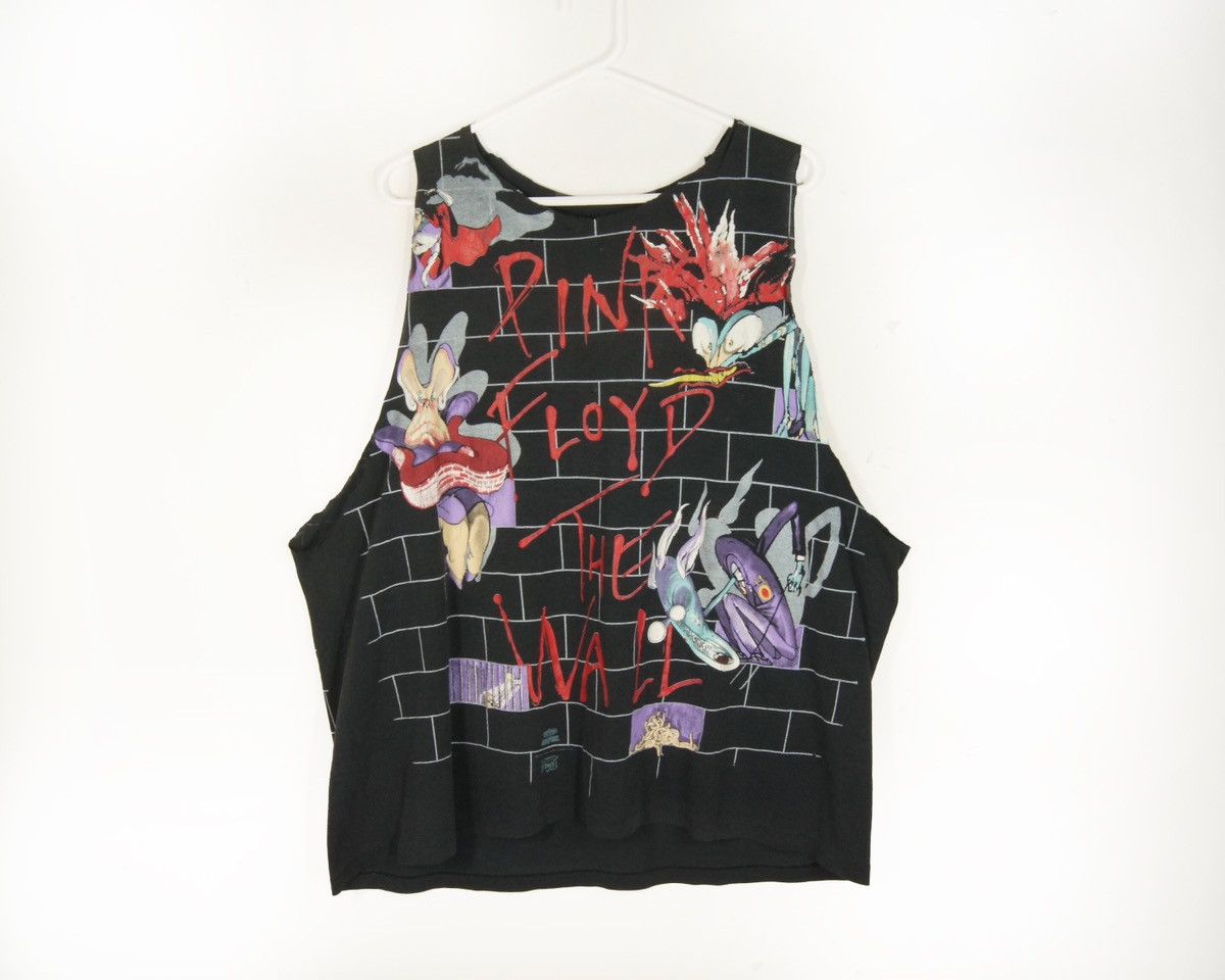 Vintage Vintage 80s Pink Floyd The Wall Sleeveless Tank Top Shirt Size US XXL / EU 58 / 5 - 1 Thumbnail