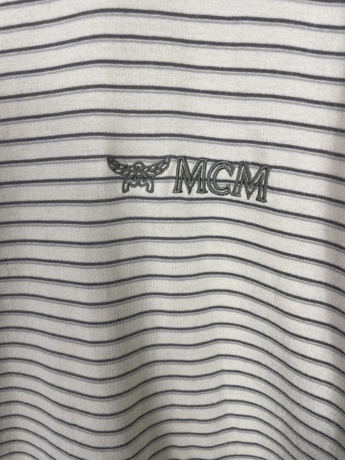 Designer × MCM Vintage MCM Stripe Tshirt Size US L / EU 52-54 / 3 - 3 Thumbnail