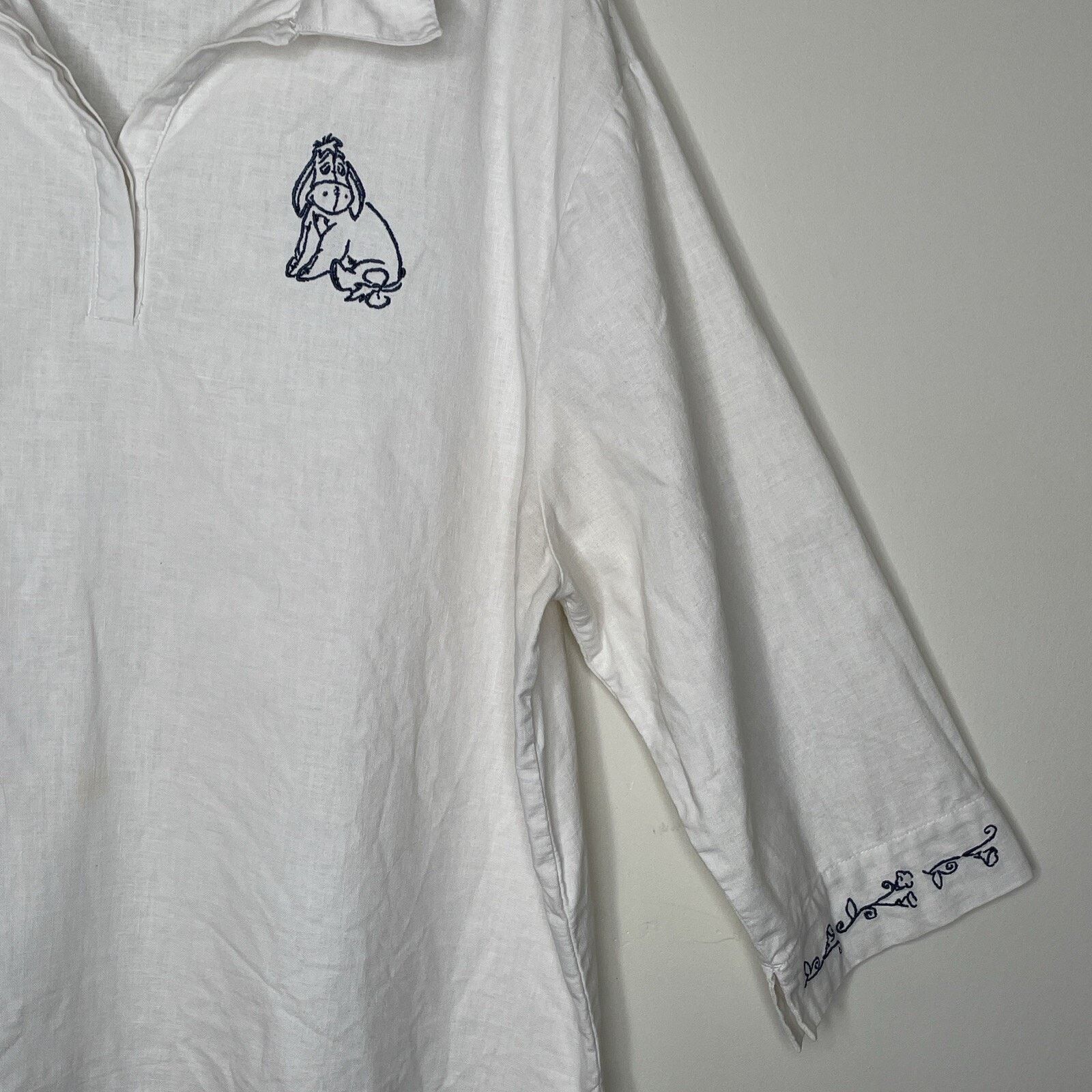 Disney DISNEY Store size L Pullover Top LINEN COTTON Blend Eeyore Size L / US 10 / IT 46 - 4 Thumbnail