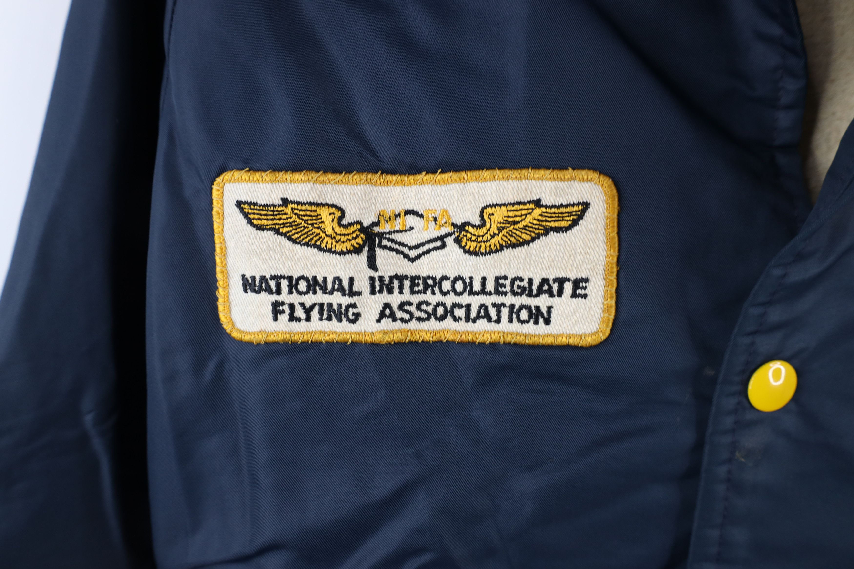 Vintage Vintage 70s College NIFA Flying Varsity Jacket Blue USA Size US M / EU 48-50 / 2 - 6 Thumbnail