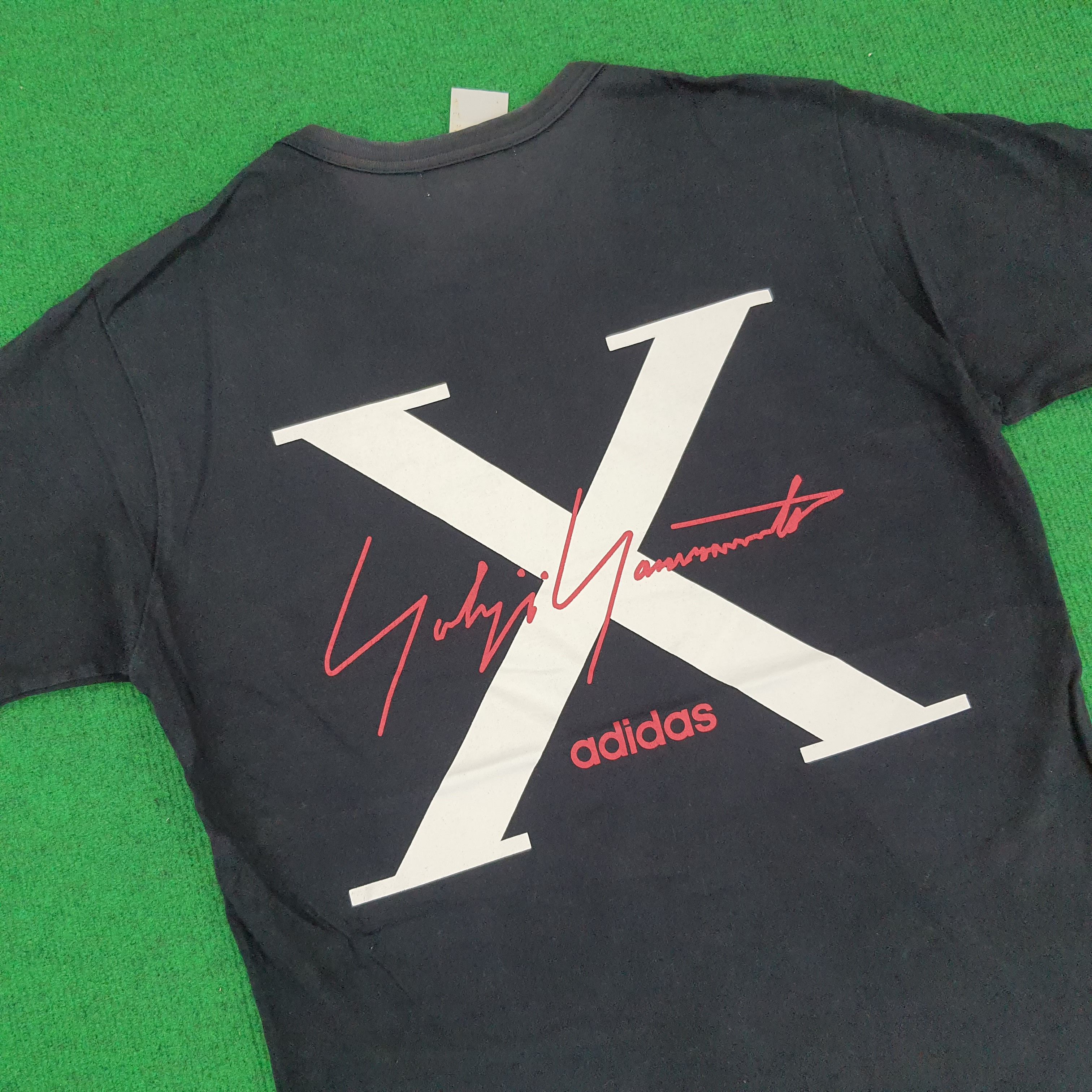 Adidas × Vintage × Yohji Yamamoto Vintage Yohji Yamamoto x Adidas Japanese Brand T-shirt Size US S / EU 44-46 / 1 - 2 Thumbnail