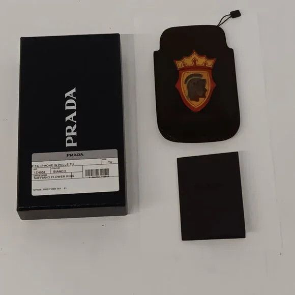Prada Prada Men's Card Holder - Brown Size ONE SIZE - 1 Thumbnail