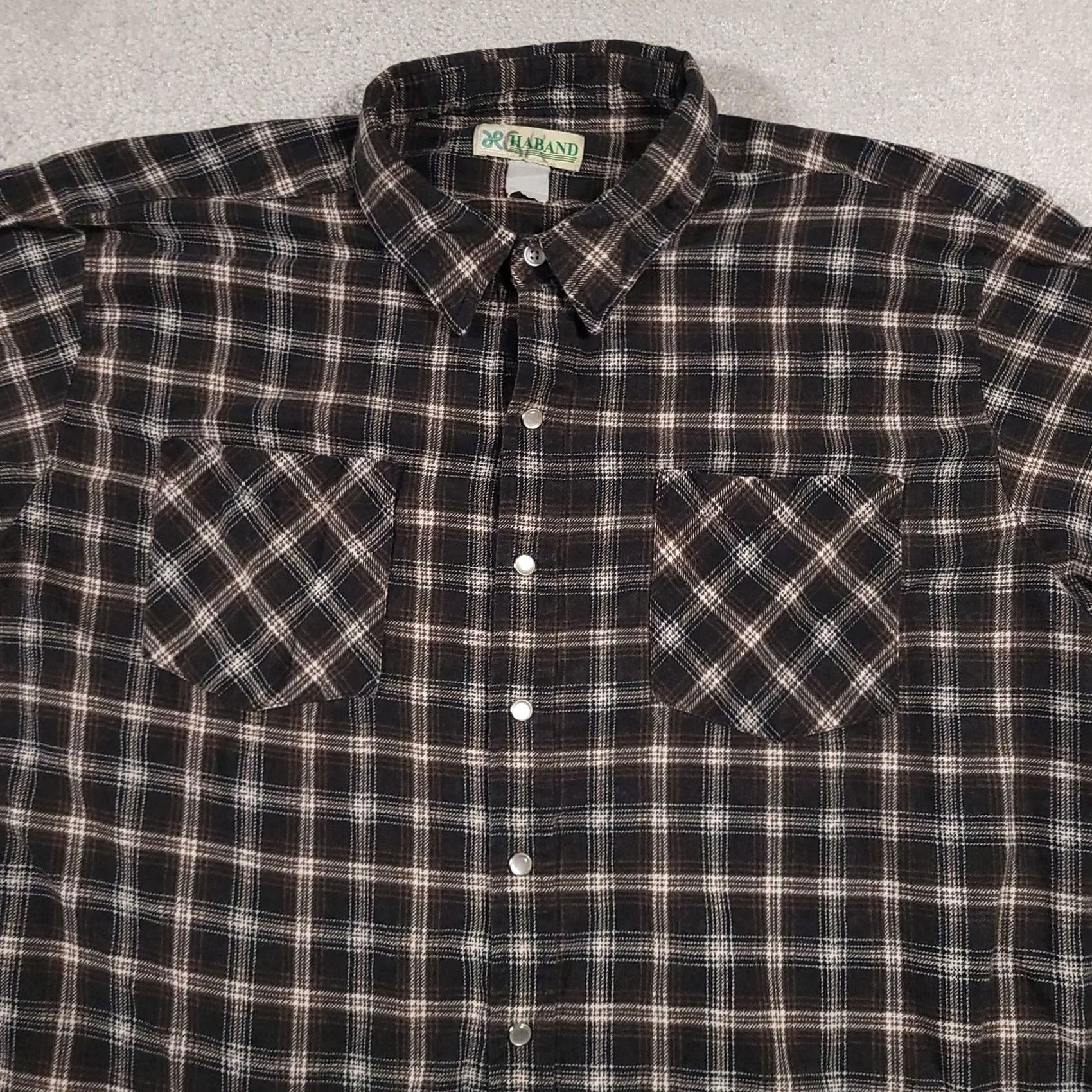 Haband VINTAGE Haband Shirt Mens Large Plaid Flannel Pearl Snap Western Vintage 90s Shirt Mens Large Plaid Flannel Pearl Snap Western Vintage 90s Size US L / EU 52-54 / 3 - 4 Thumbnail