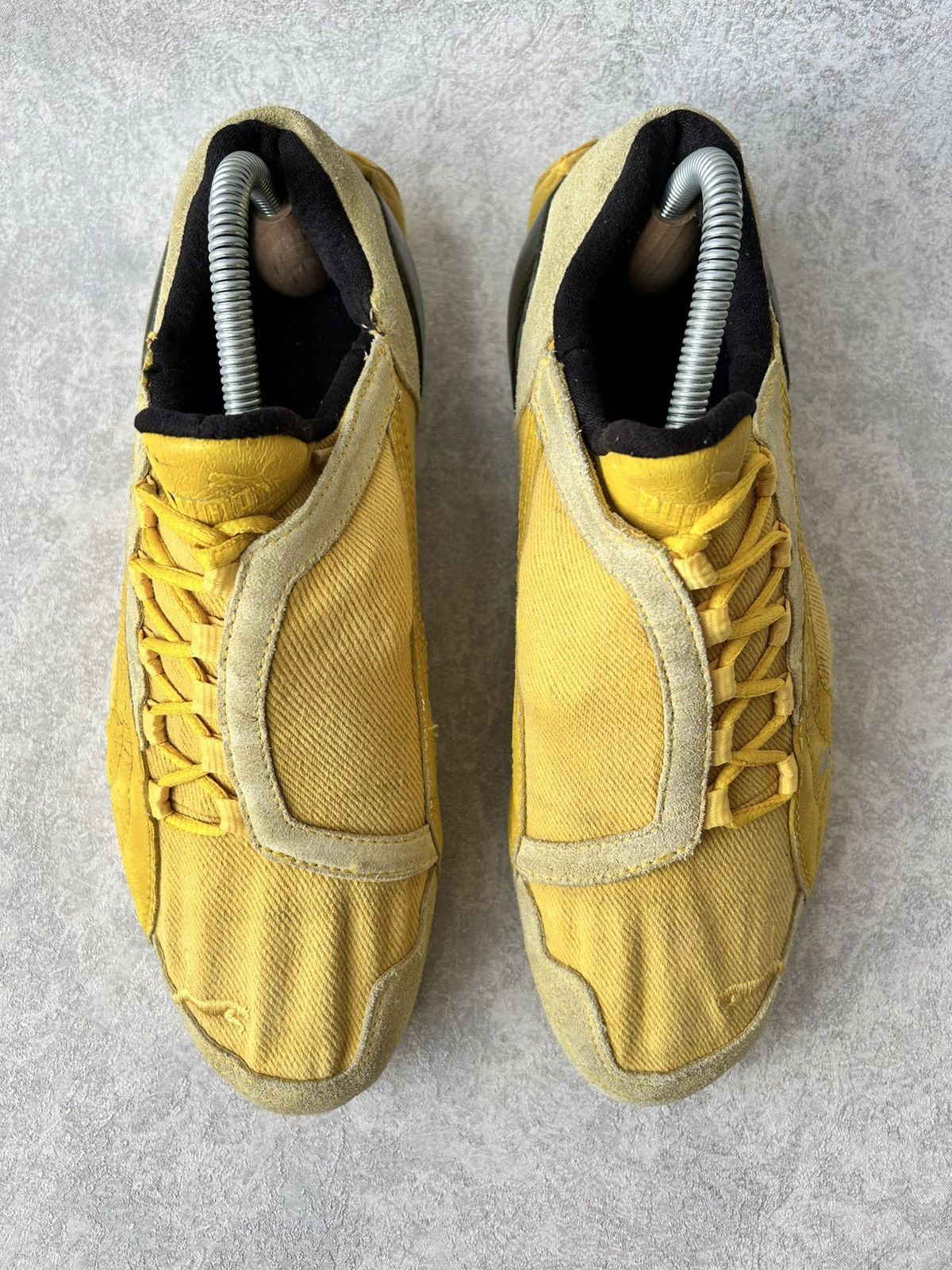 Puma Vintage Sample Puma Ferrari Yellow Racing Trainers Size US 9 / EU 42 - 2 Thumbnail