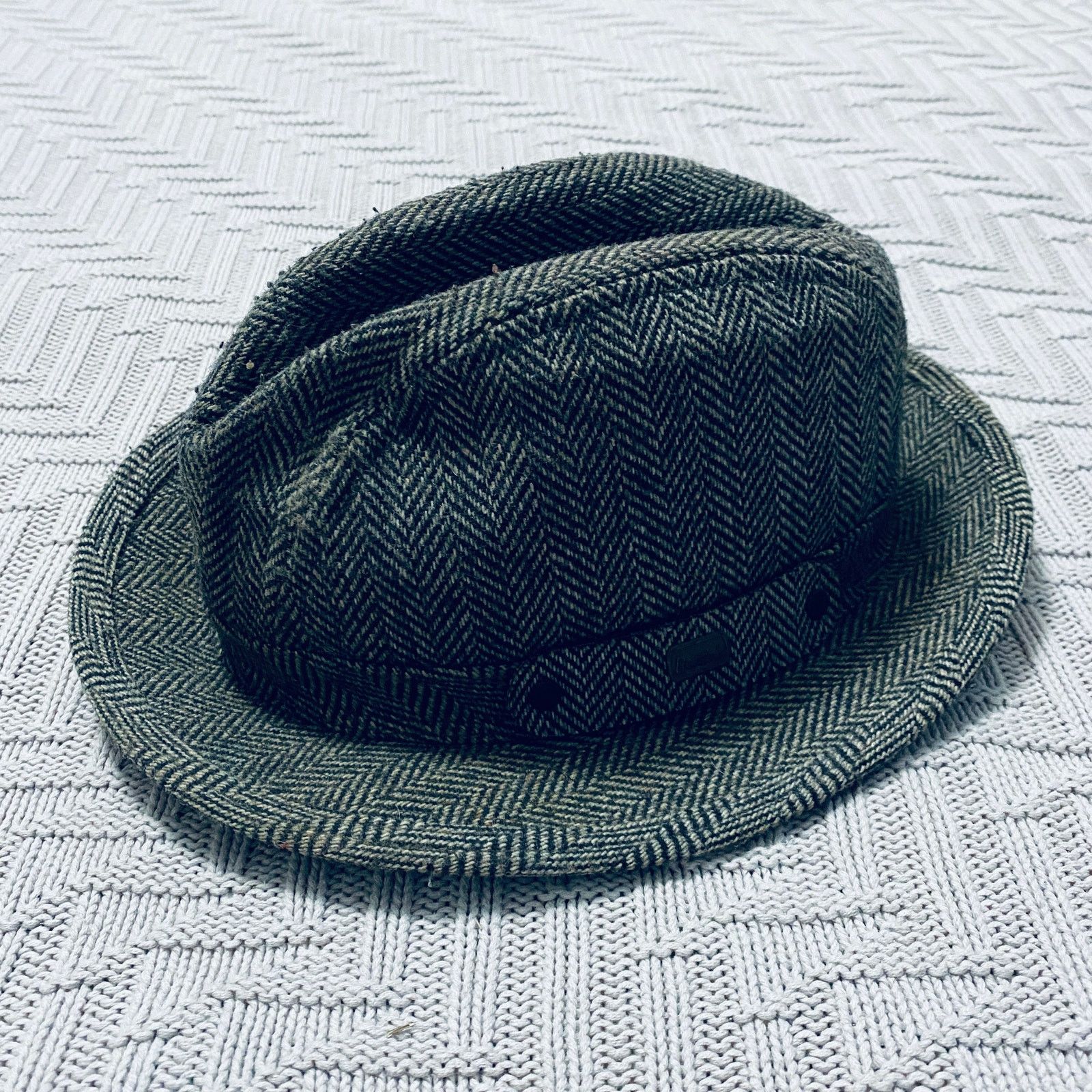 Vintage Vintage Baron's gray chevron wool fedora Size ONE SIZE - 1 Thumbnail