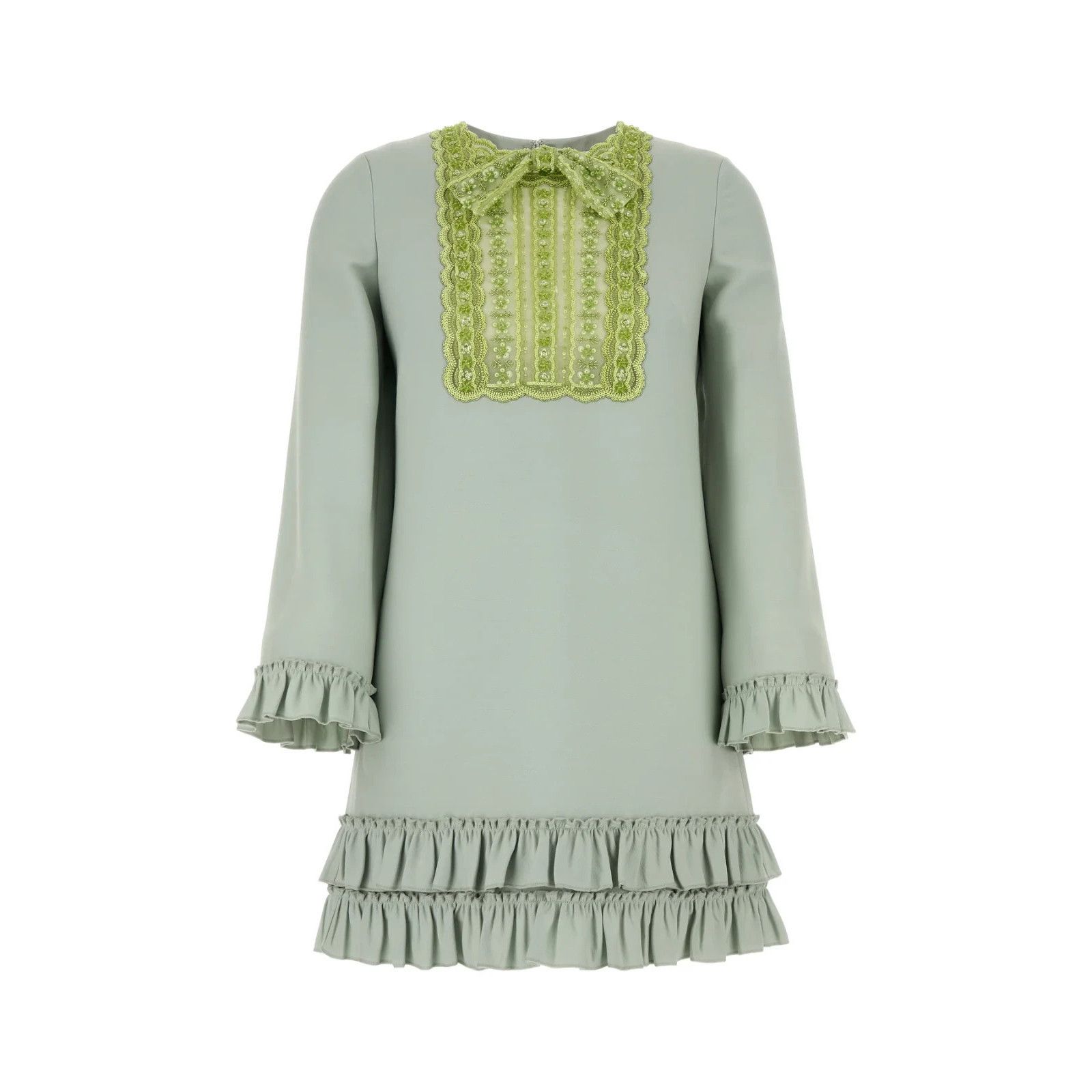 VALENTINO Mint Green Wool Blend Dress New & Authentic (Women