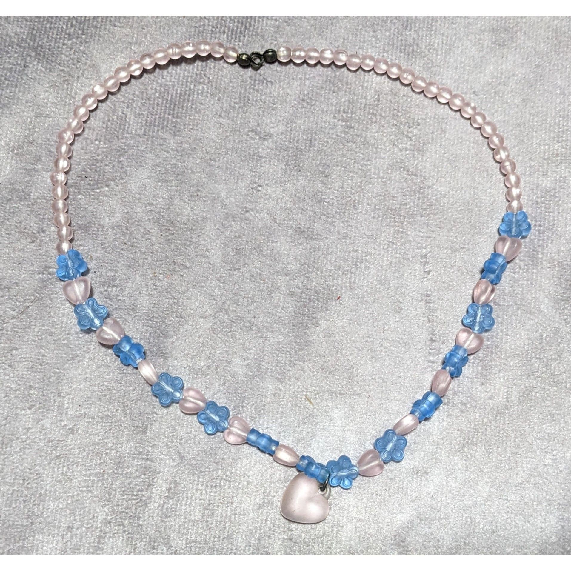 Other Kidcore Coquette Flower Heart Beaded Necklace Size ONE SIZE - 8 Thumbnail