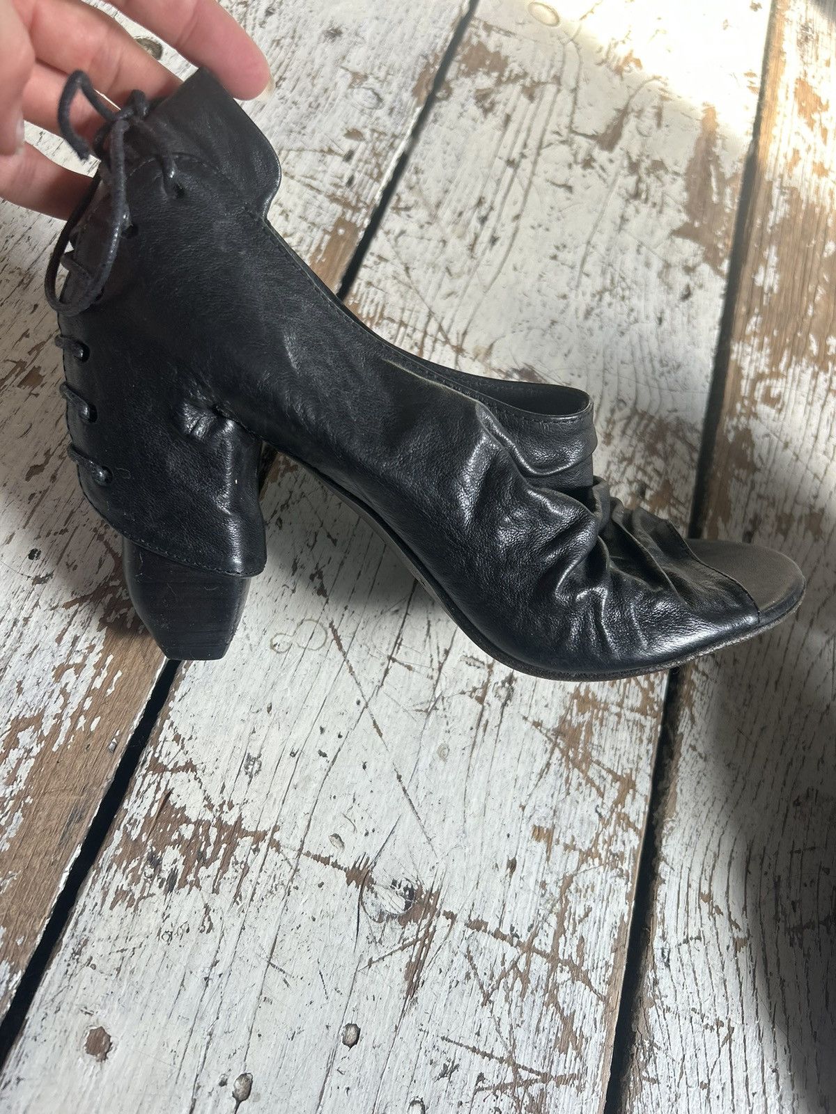 Marsell Marsell black leather high heels Size US 5.5 / IT 35.5 - 6 Thumbnail