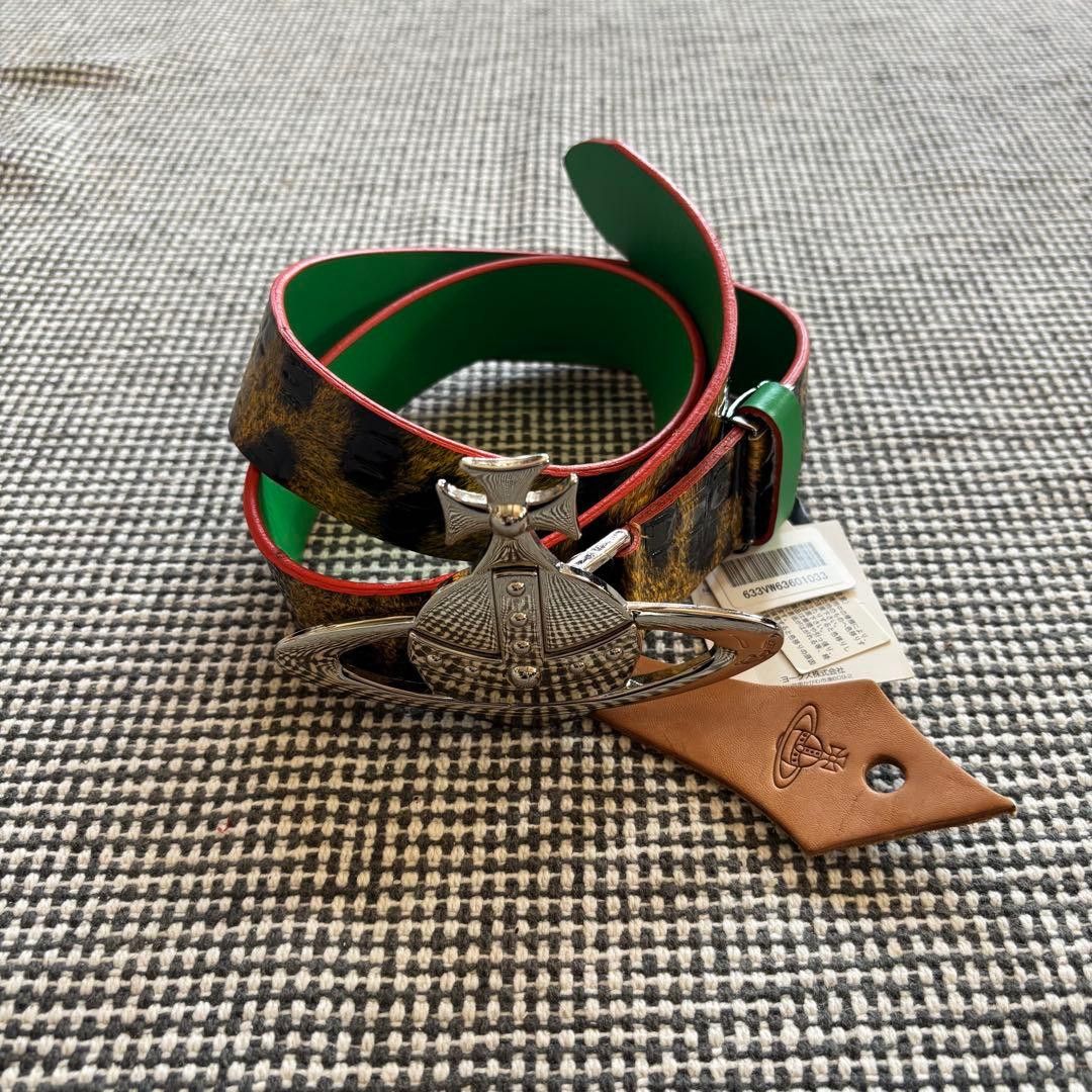 Vivienne Westwood Vivienne Westwood Orb Buckle Leather Belt Multicolor Size ONE SIZE - 1 Thumbnail