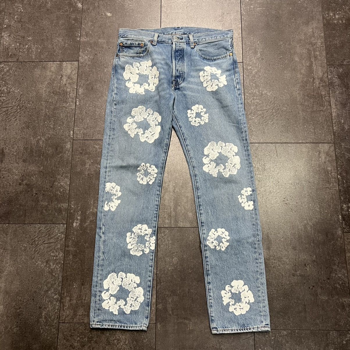 Denim Tears x Levis Cotton Wreath Jean Light Wash