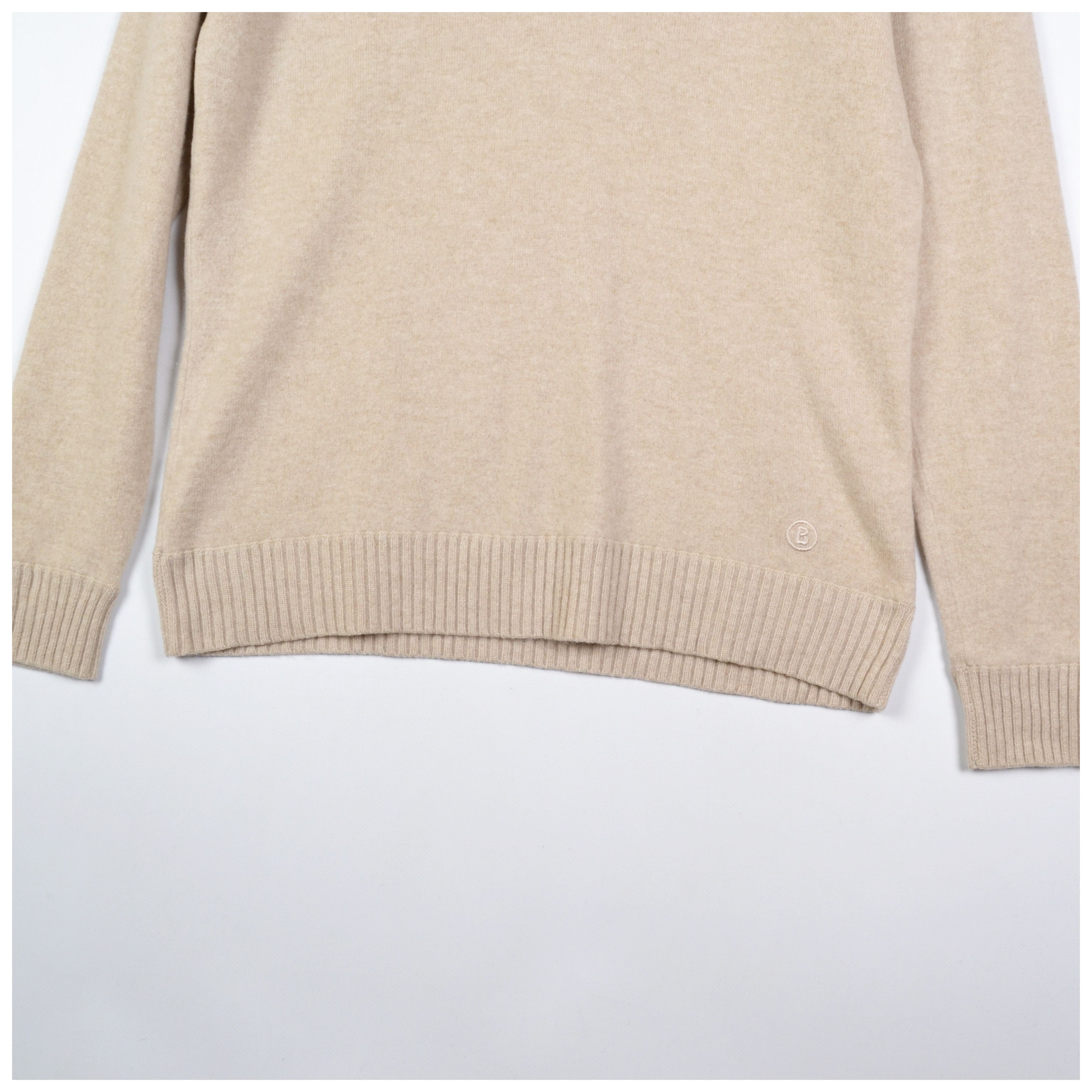 Bogner Bogner Cashmere Sweater Beige V-Neck Women's Size US12 Size XL / US 12-14 / IT 48-50 - 16 Thumbnail