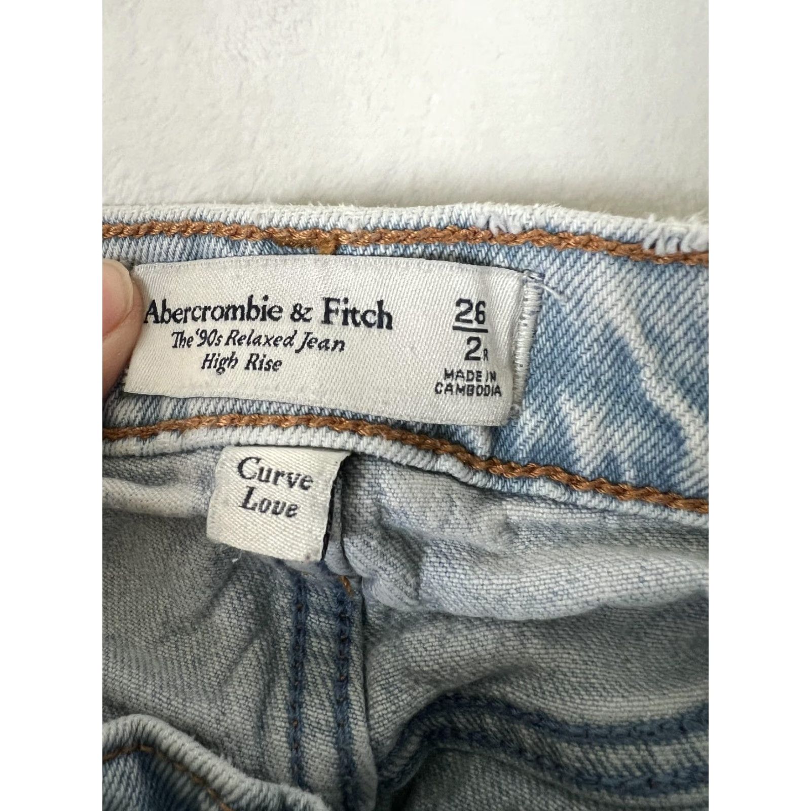 Abercrombie & Fitch Abercrombie & Fitch Jeans Womens 26 Light Blue High Rise Relaxed 90s Denim Size 26" / US 2 / IT 38 - 4 Thumbnail