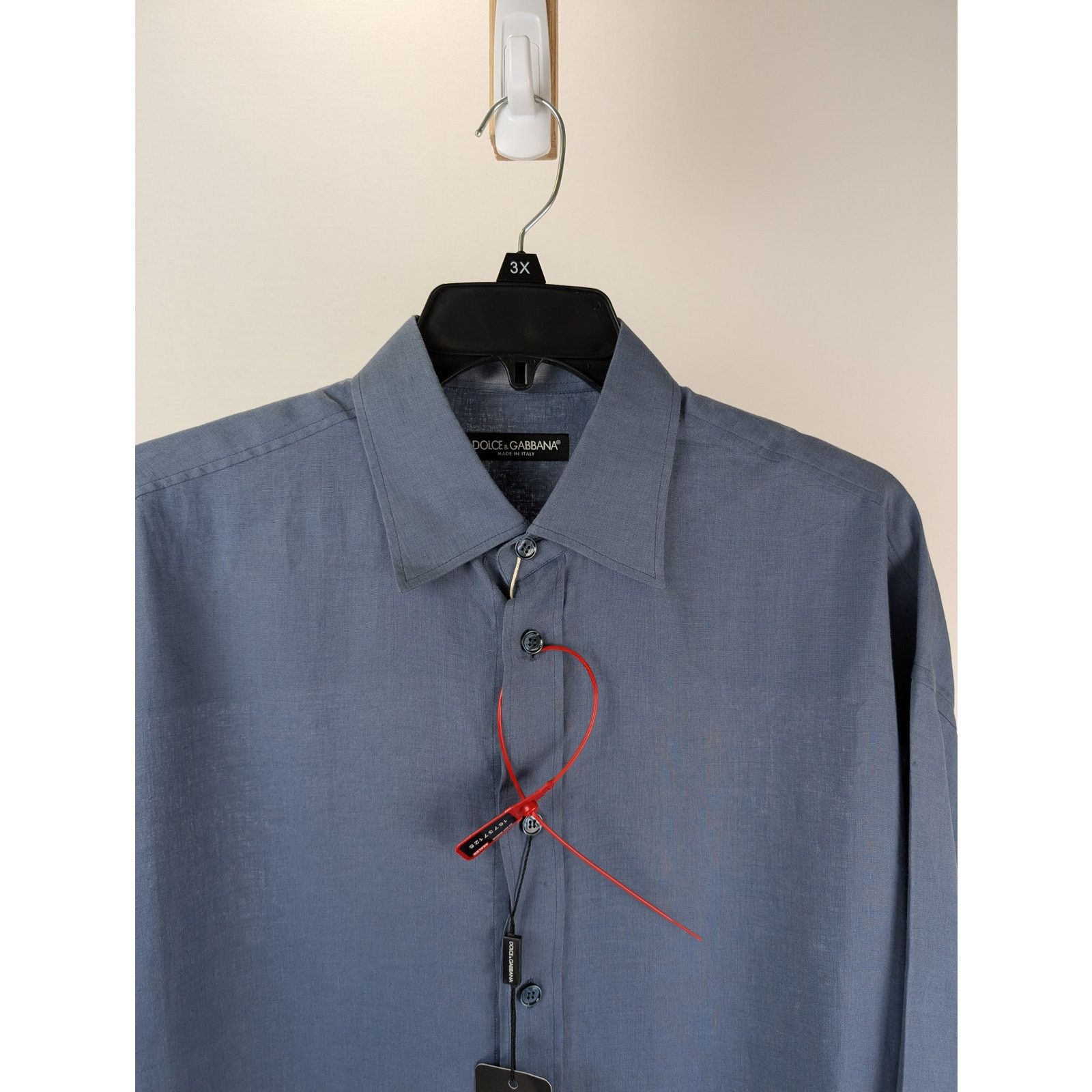 Dolce & Gabbana o1rshd1 CC20 Button up Shirt in Blue Size US M / EU 48-50 / 2 - 7 Thumbnail