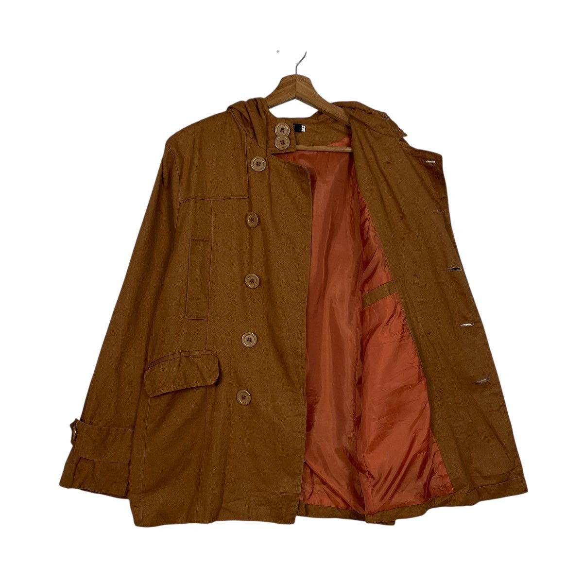 Japanese Brand Japanese Brand VSKA Hooded Double Breasted Jacket Size US M / EU 48-50 / 2 - 10 Thumbnail