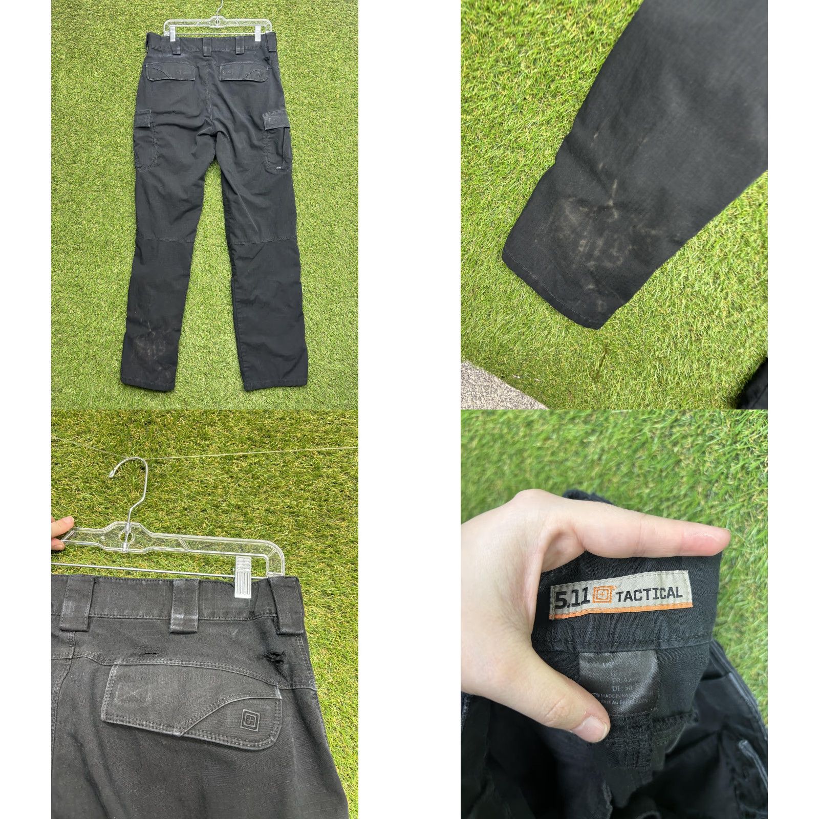 Vintage VINTAGE 511 Tactical Pants Mens Cargo Workwear Ripstop Black 36 30x34 Pockets Logo Size US 36 / EU 52 - 8 Thumbnail