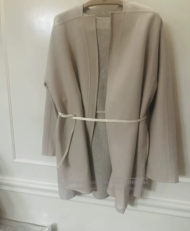 Loro Piana Loro Piana Beige Cashmere Coat, 100% Cashmere Fabric, with Size S / US 4 / IT 40 - 6 Thumbnail
