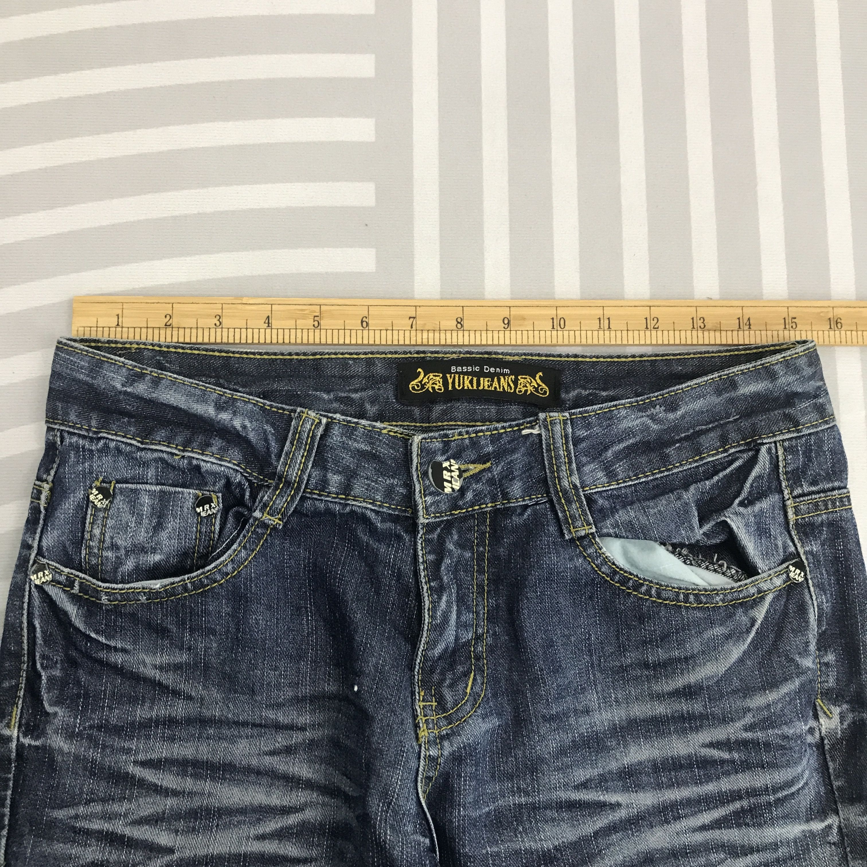 Japanese Brand × Vintage Vintage Yuki Bassic jeans denim bootcut style japan Size US 29 - 7 Thumbnail