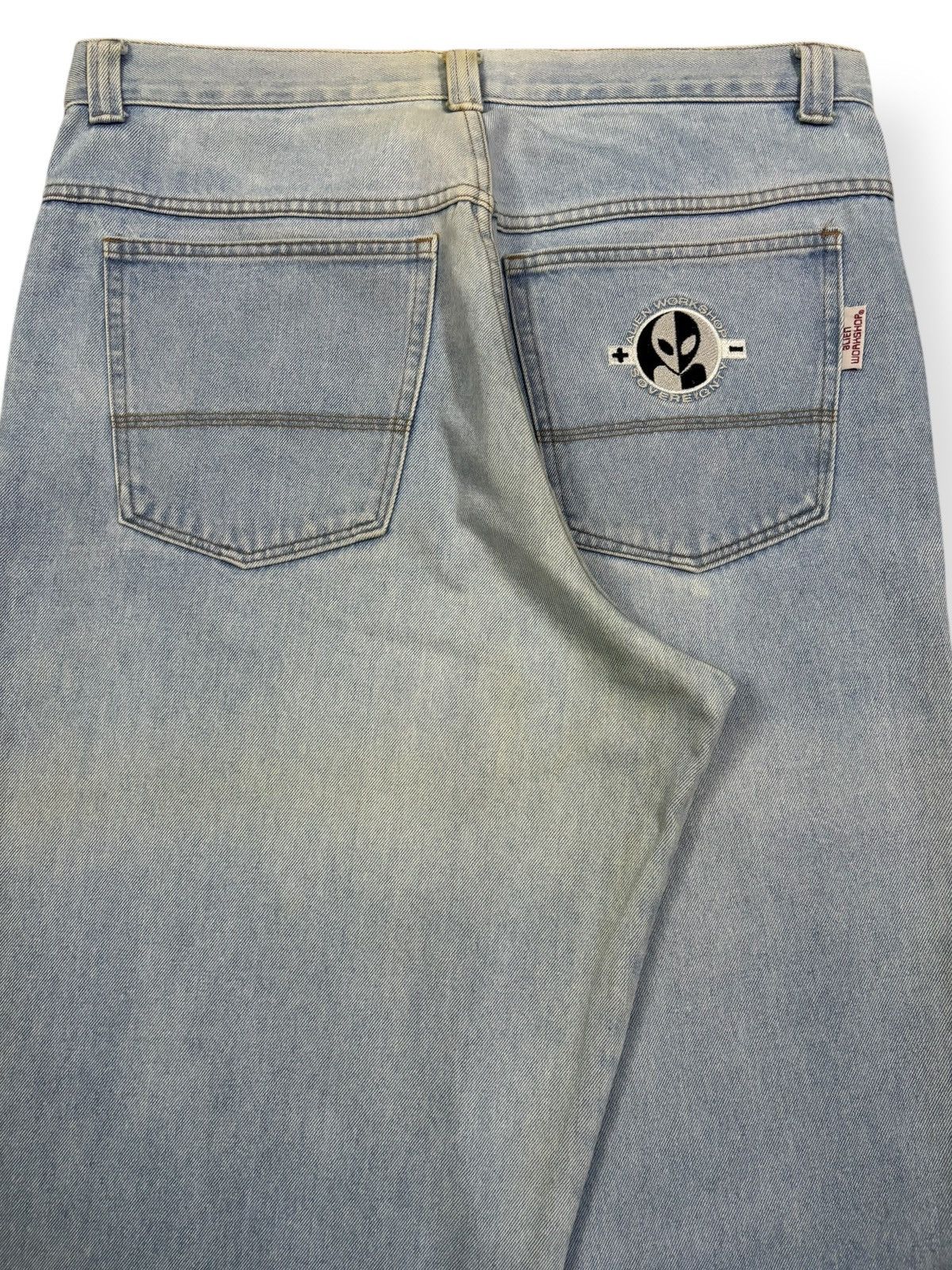 Alien Workshop Vintage 90s Alien Workshop Embroidered Logo Baggy Jeans Size US 34 / EU 50 - 12 Thumbnail