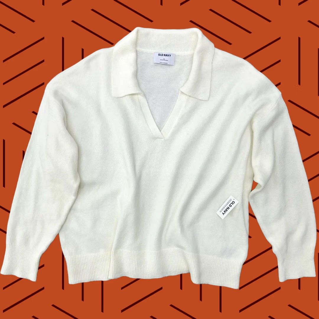 Old Navy NWT Old Navy SoSoft Collared Sweater Cardigan White / Women’s XL Size XL / US 12-14 / IT 48-50 - 1 Thumbnail