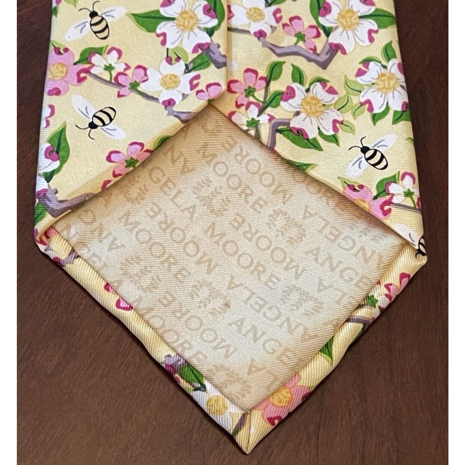 Other Angela Moore HandMade Gold Pink Imported Silk From Italy Size ONE SIZE - 2 Thumbnail