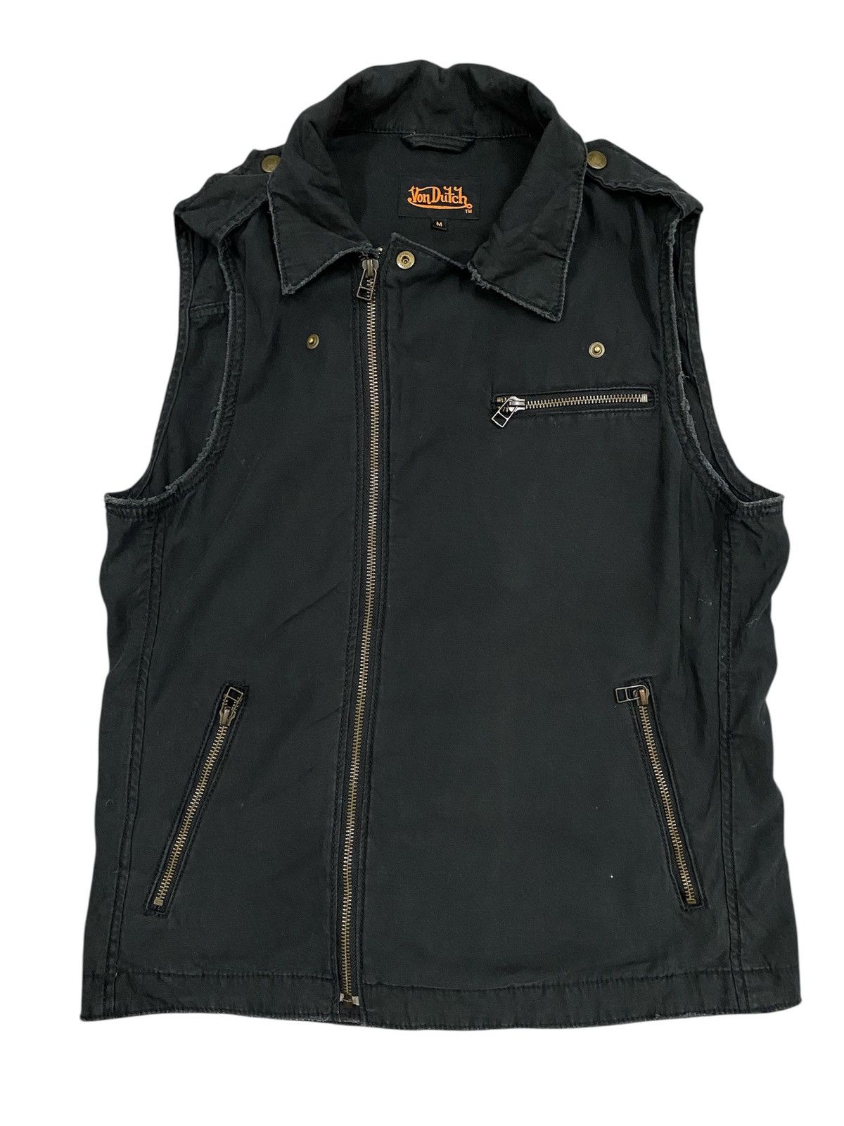 Von Dutch Vintage Von Dutch Black Vest Jacket Size US M / EU 48-50 / 2 - 1 Thumbnail