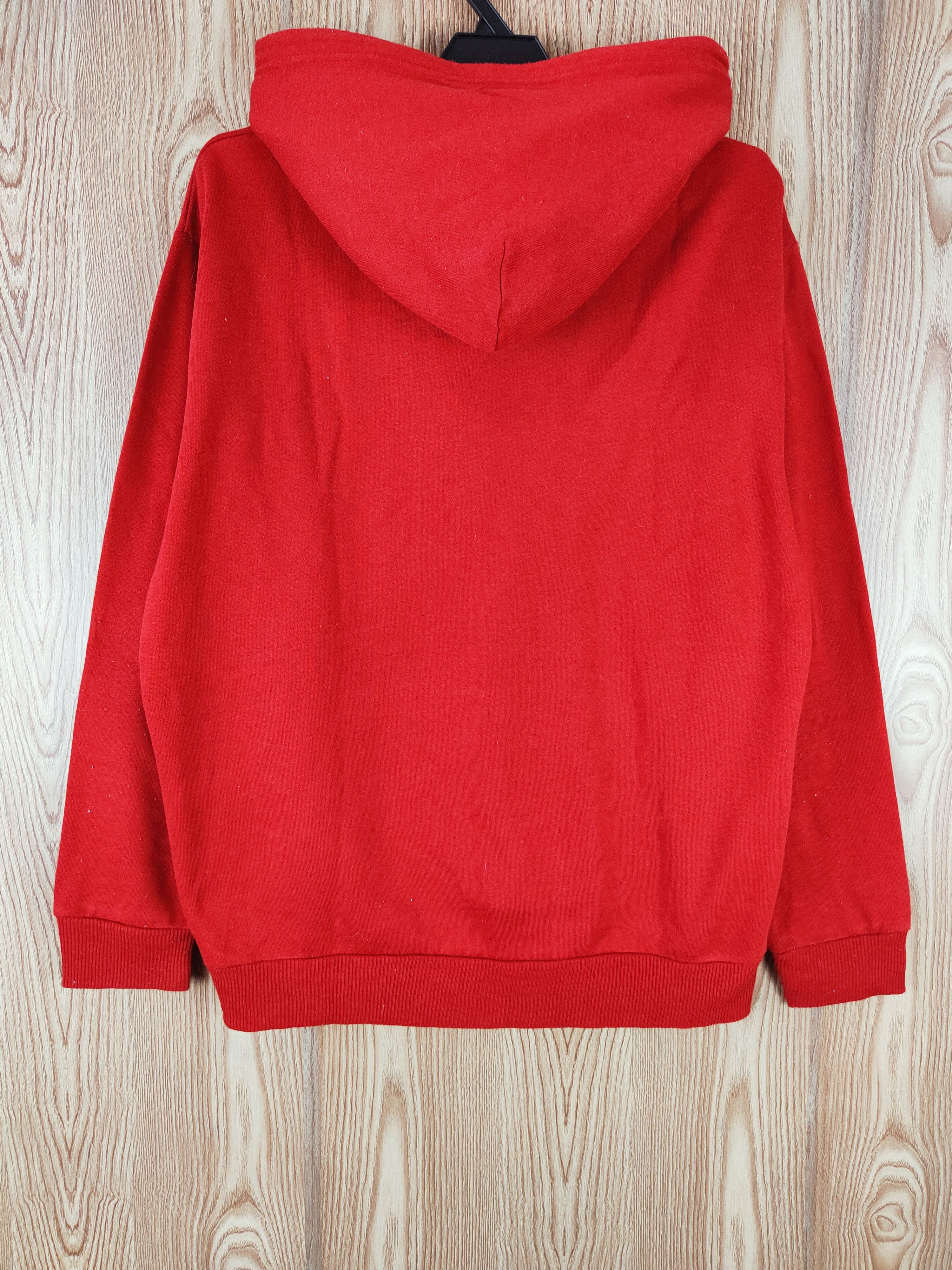 Japanese Brand × Vintage Vintage 💥 Defective Struct Red Hoodie Sweatshirts Size US L / EU 52-54 / 3 - 8 Thumbnail