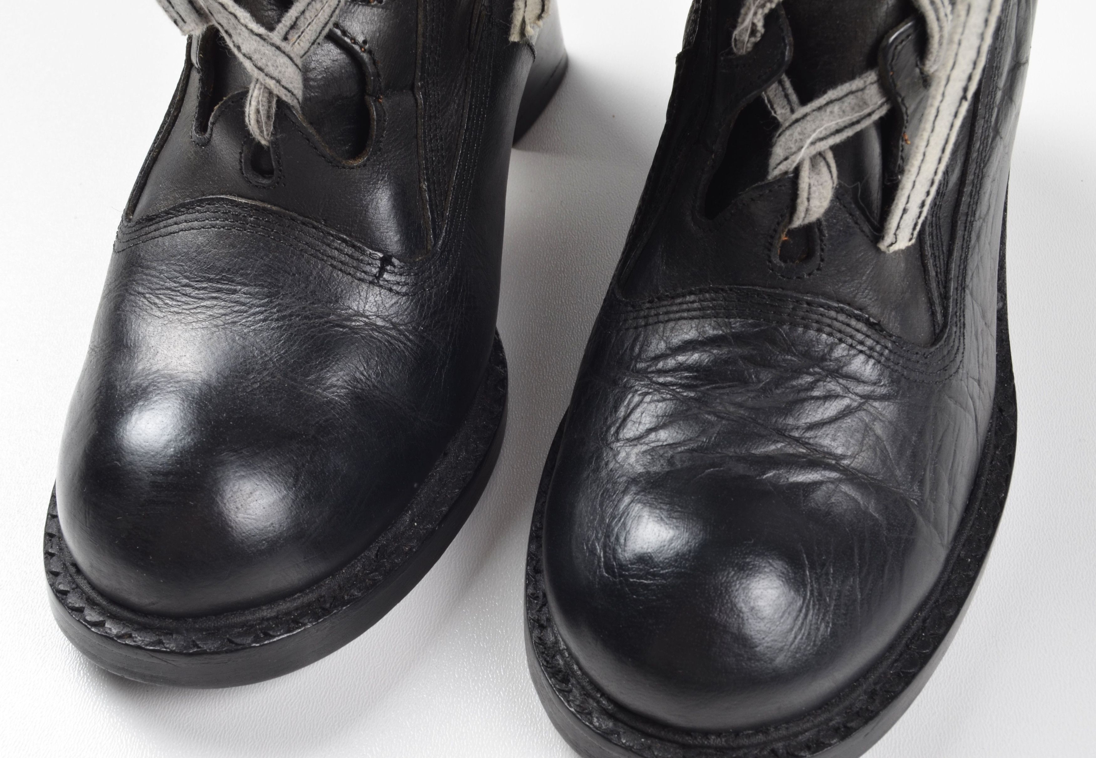 Other Vintage El Dantes Leather Lace Up Block Heel Ankle Boots Size US 9 / IT 39 - 7 Thumbnail