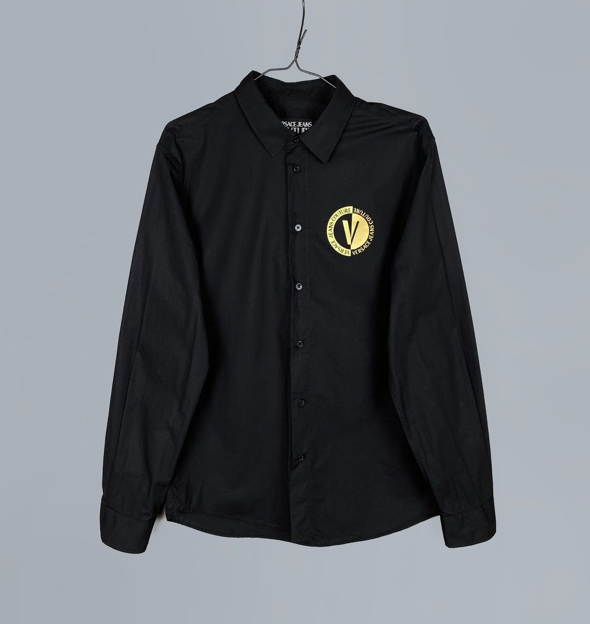 Versace Jeans Couture Men's Versace Jeans Couture V-Emblem LS Shirt Size 48 / S Size US S / EU 44-46 / 1 - 2 Thumbnail