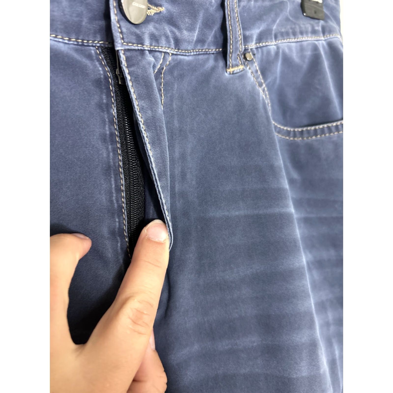 4SDESIGNS ROBERTO RICCI DESIGNS Blue Polyamide Elastane Pants Mens 42 Regular 30x31 Chino Color Blue 30 Inseam 31in Mens Size US 42 / EU 58 - 7 Thumbnail