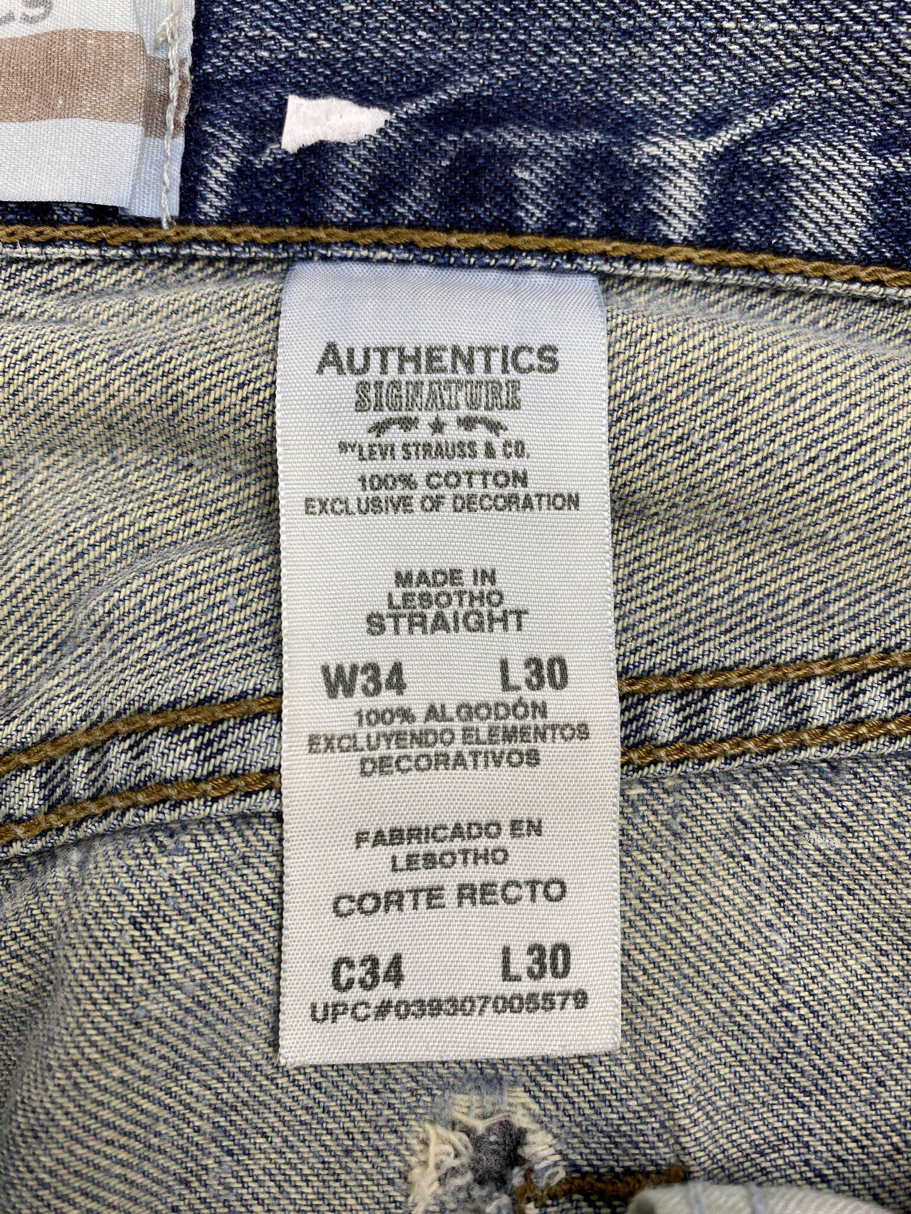 Levi's × Vintage Distrressed Vintage Levis Authentic Signature Jeans Size US 34 / EU 50 - 6 Thumbnail