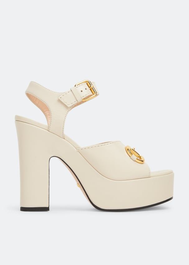 Gucci Horsebit High Platform Sandals SIZE 36.5