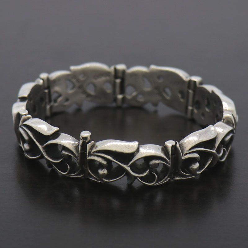 image of Chrome Hearts Eternity Vine Bracelet in Silver, Men's