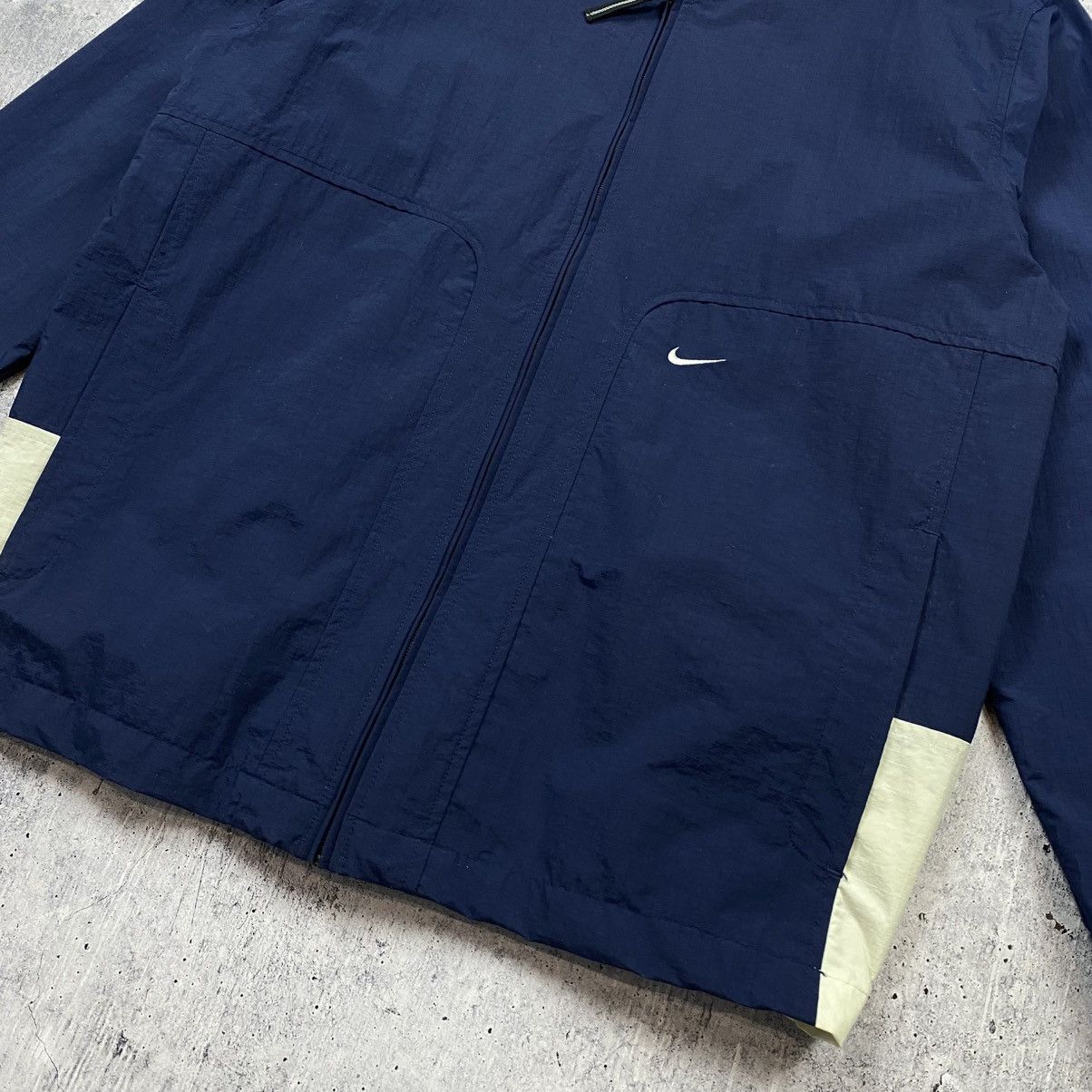 Nike × Vintage Vintage Nike Jacket Swoosh Logo 00s Drill Y2K Size L Size US L / EU 52-54 / 3 - 3 Thumbnail