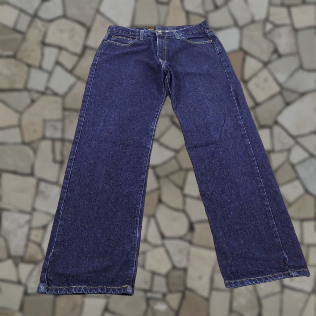 Polo Ralph Lauren Polo Ralph Lauren Jeans Mens 34x30 Blue Denim RL 67 Straight Leg Dark Cotton Zip Pockets Logo Button Size US S / EU 44-46 / 1 - 1 Thumbnail