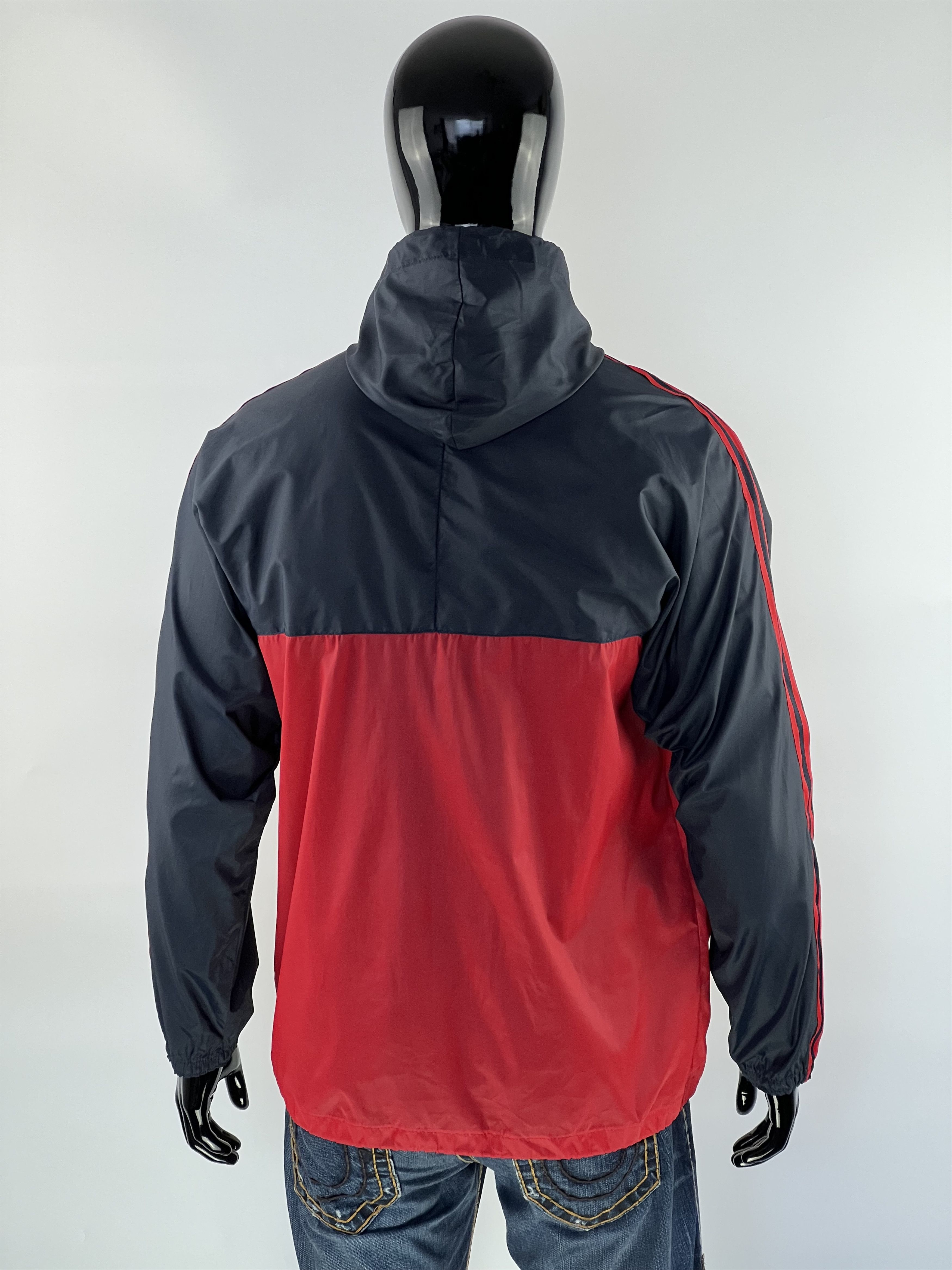 Adidas × Vintage 80s Vintage Adidas Full Zip Hooded Nylon Jacket Size S/M Size US M / EU 48-50 / 2 - 2 Thumbnail