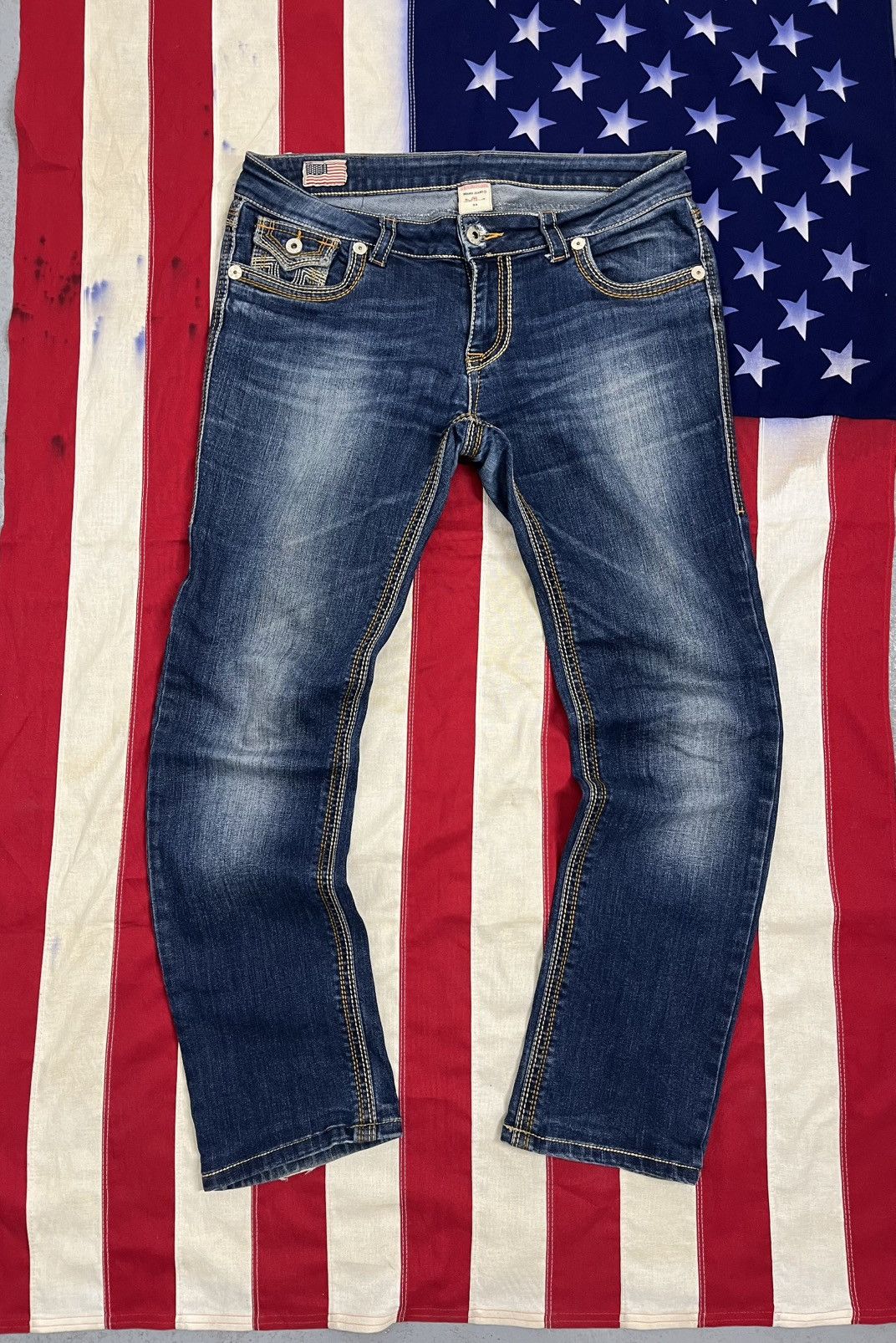 True Religion True Religion Straight Leg Jeans - Vintage Size 33" - 2 Thumbnail
