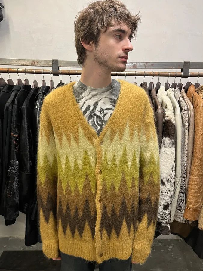 Needles 2010s Needles Jacquard Knit Forest Pattern Cardigan Size US L / EU 52-54 / 3 - 2 Thumbnail