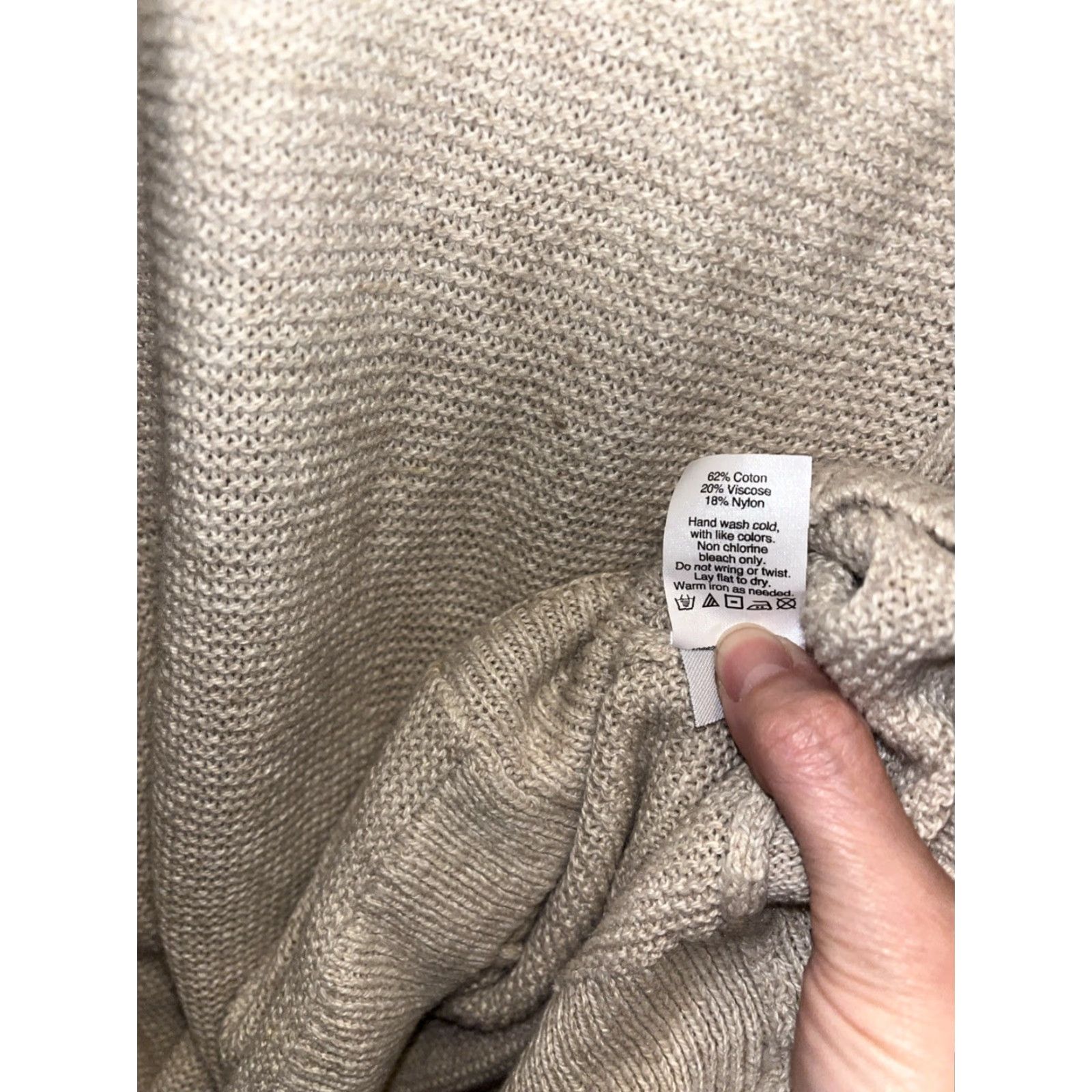 Madewell Madewell Cable-Knit Sweater Beige XS Pullover Casual Bohemian Womens Size XS / US 0-2 / IT 36-38 - 6 Thumbnail
