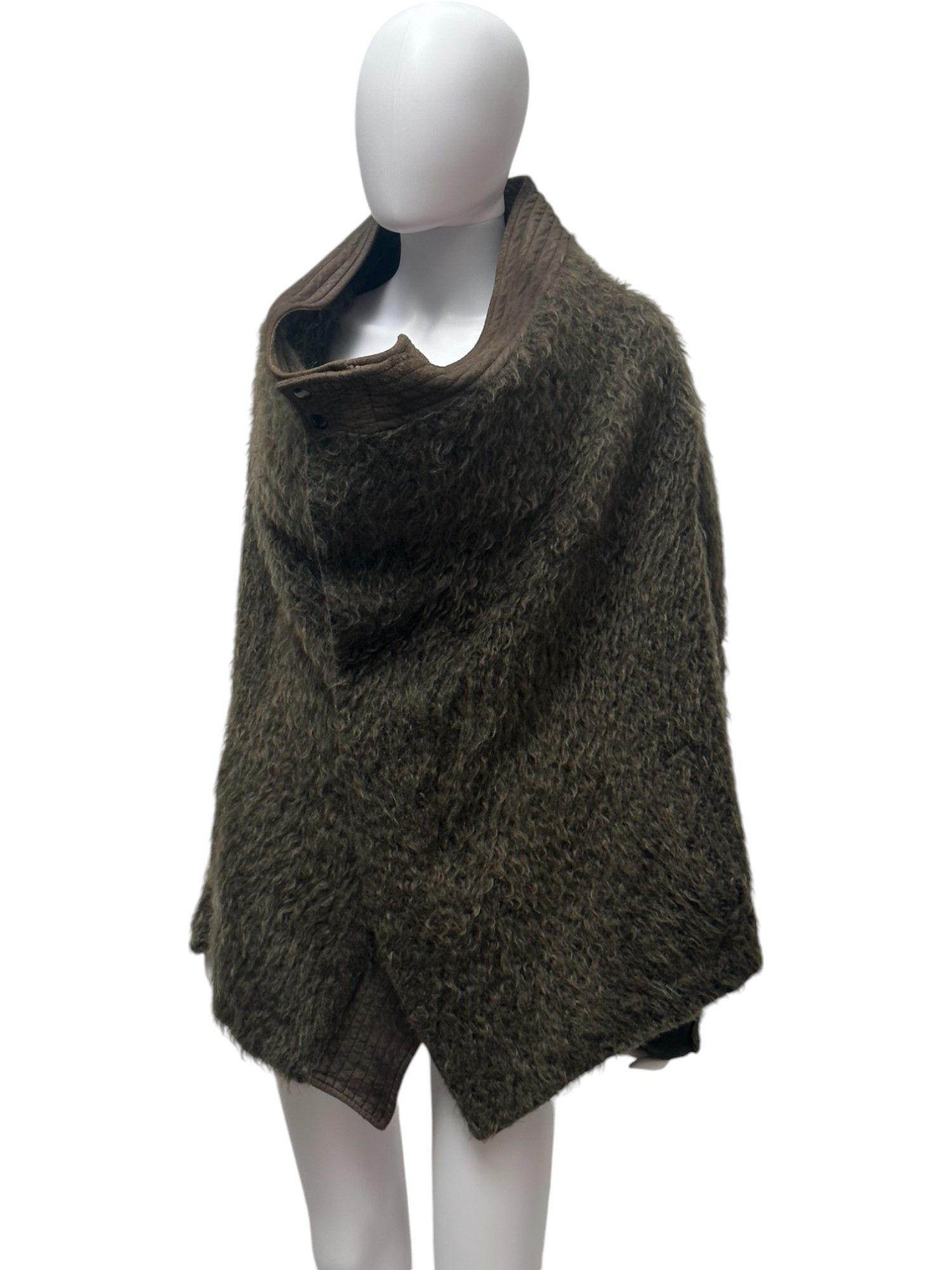 Rick Owens AW2007 Green Alpaca Lambskin Jacket Size M / US 6-8 / IT 42-44 - 3 Thumbnail