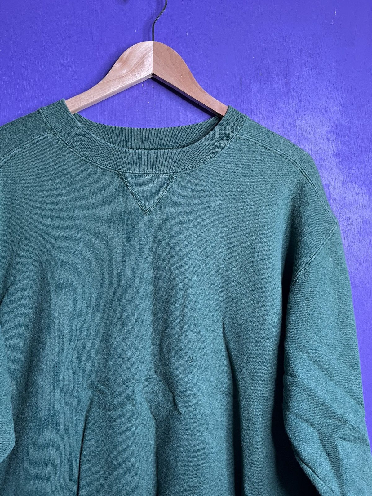 Russell Athletic × Vintage Vintage 90s Russell athletic green blank crewneck Size US M / EU 48-50 / 2 - 3 Thumbnail