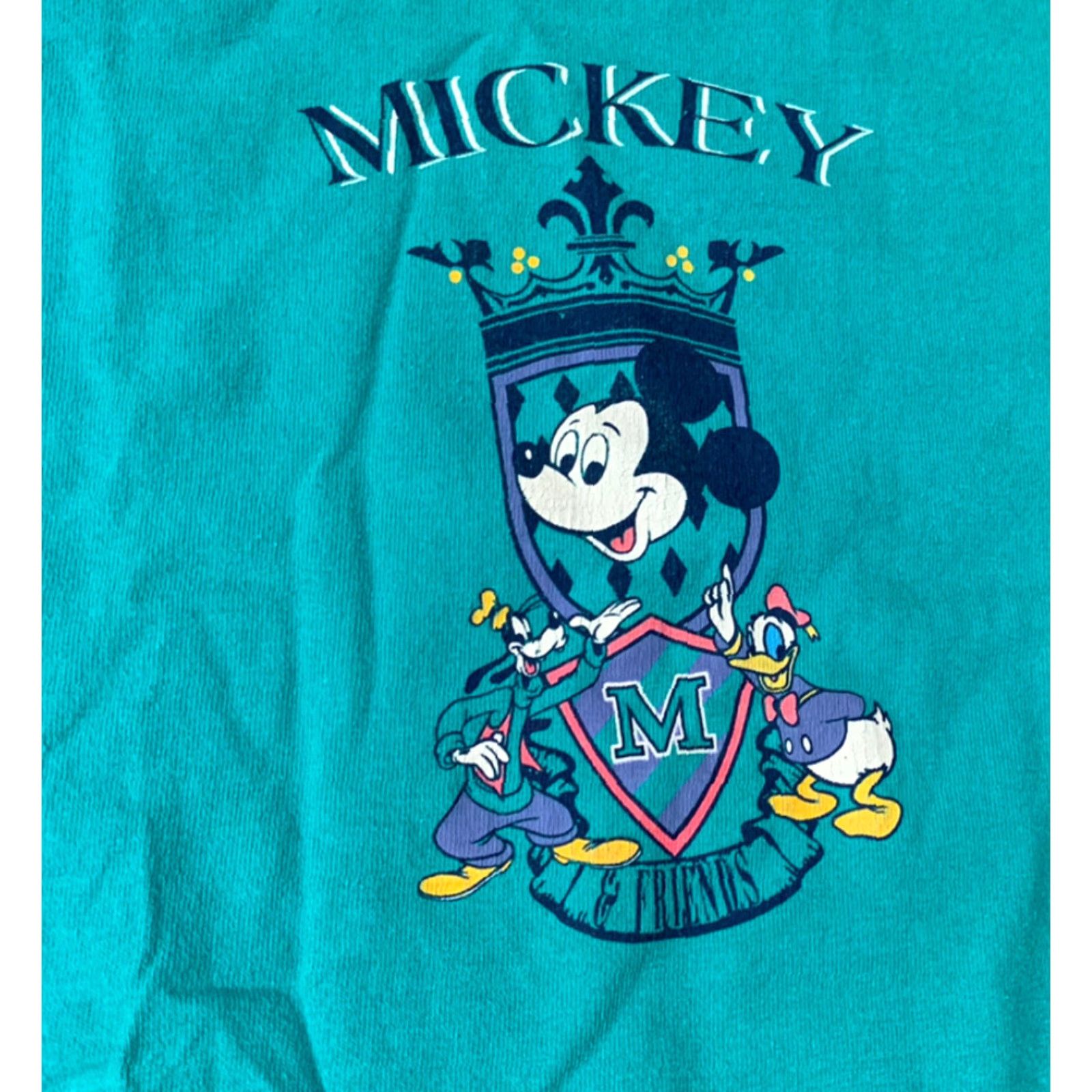 Disney VINTAGE Disney Mickey & Friends Blue T Shirt Mens L/XL 90s Size US L / EU 52-54 / 3 - 2 Thumbnail