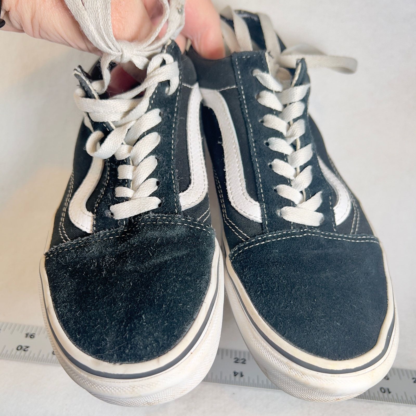 Vans Van's Off The Wall Sneakers Midrise Suede w/ Leather Trim Size US 6 / EU 39 - 13 Thumbnail