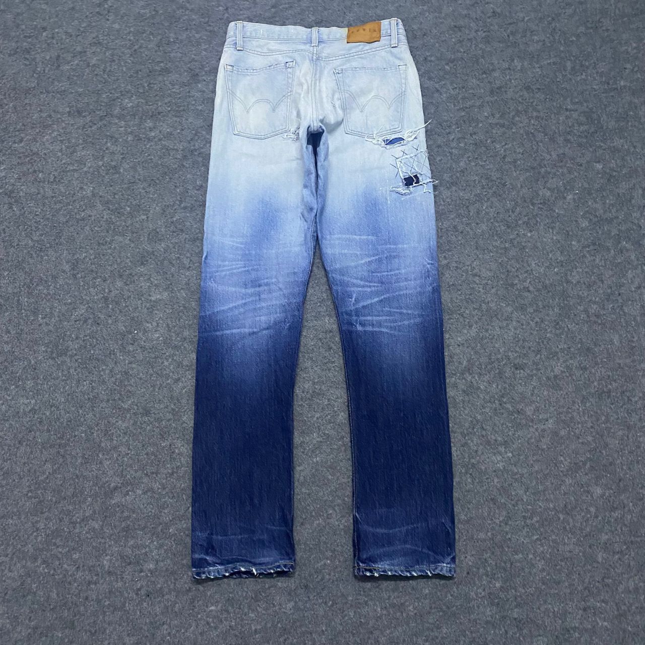If Six Was Nine 💥Best Offer💥Edwin 503 TP Patchwork Distressed Denim Size US 31 - 2 Thumbnail