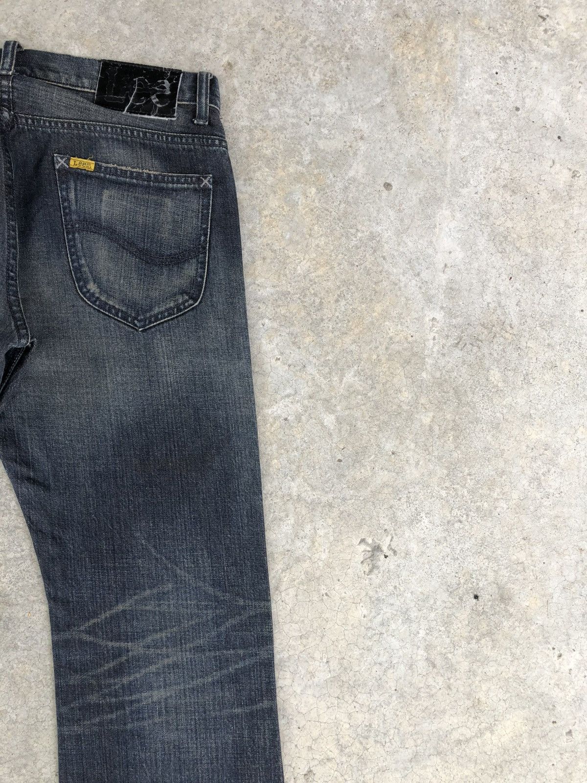 If Six Was Nine Japanese Lee Flared Jeans Distressed Denim Size US 32 / EU 48 - 10 Thumbnail