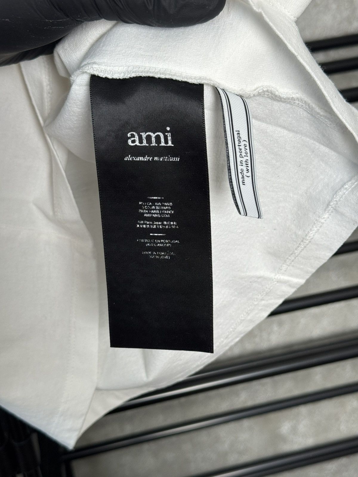 AMI White T-Shirt Ami Paris big logo Size US S / EU 44-46 / 1 - 5 Thumbnail