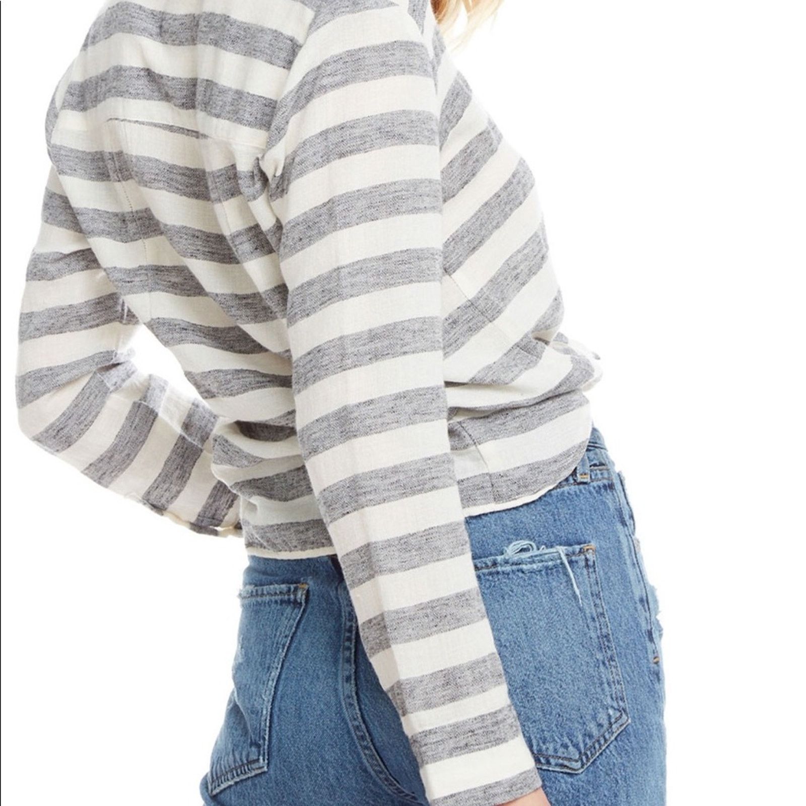 Chaser Brand NWT Chaser Women's Long Sleeve Button Down Top Size Large Size L / US 10 / IT 46 - 2 Thumbnail
